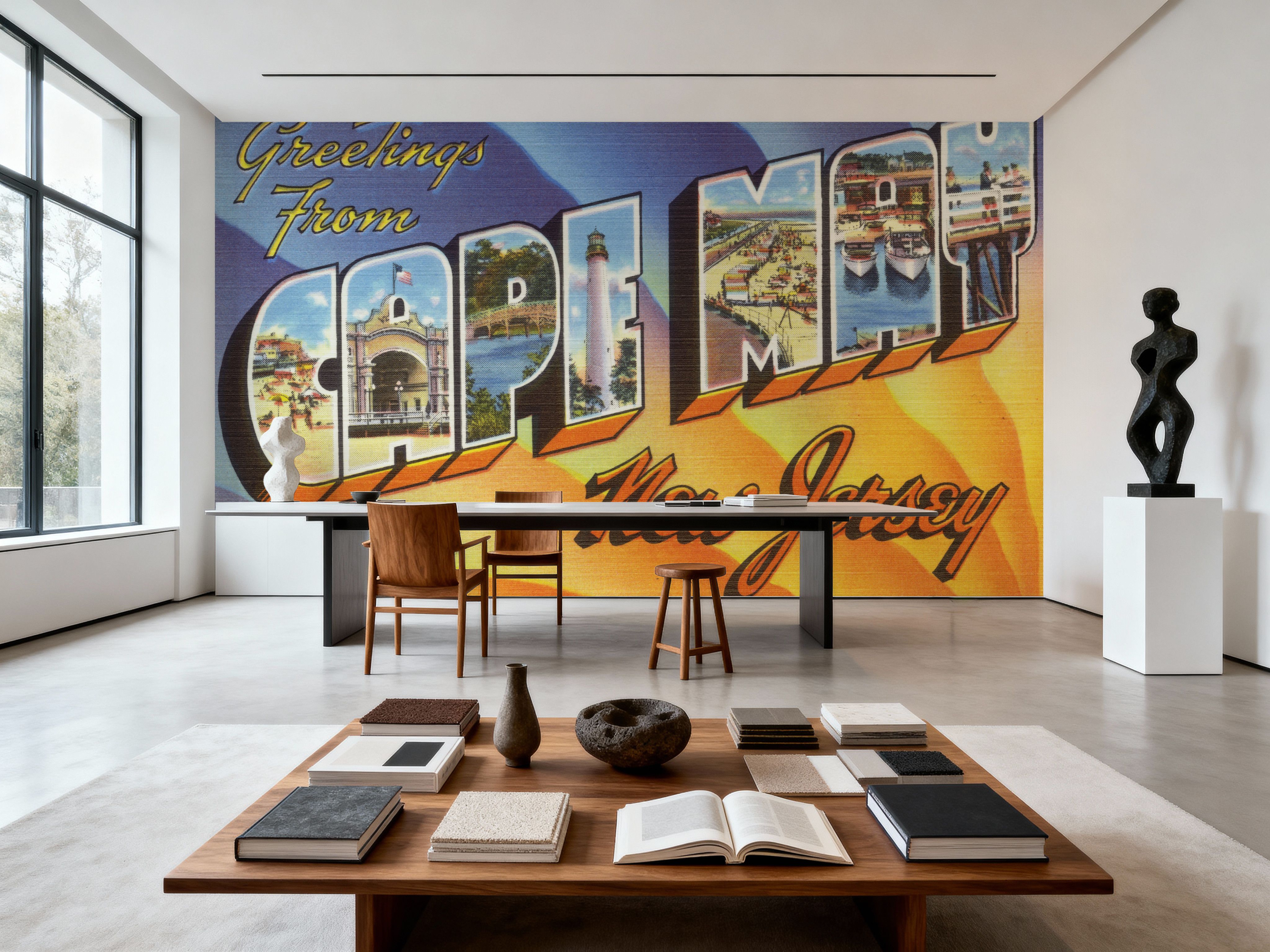 Greetings from Cape May - Screenprint Postcard