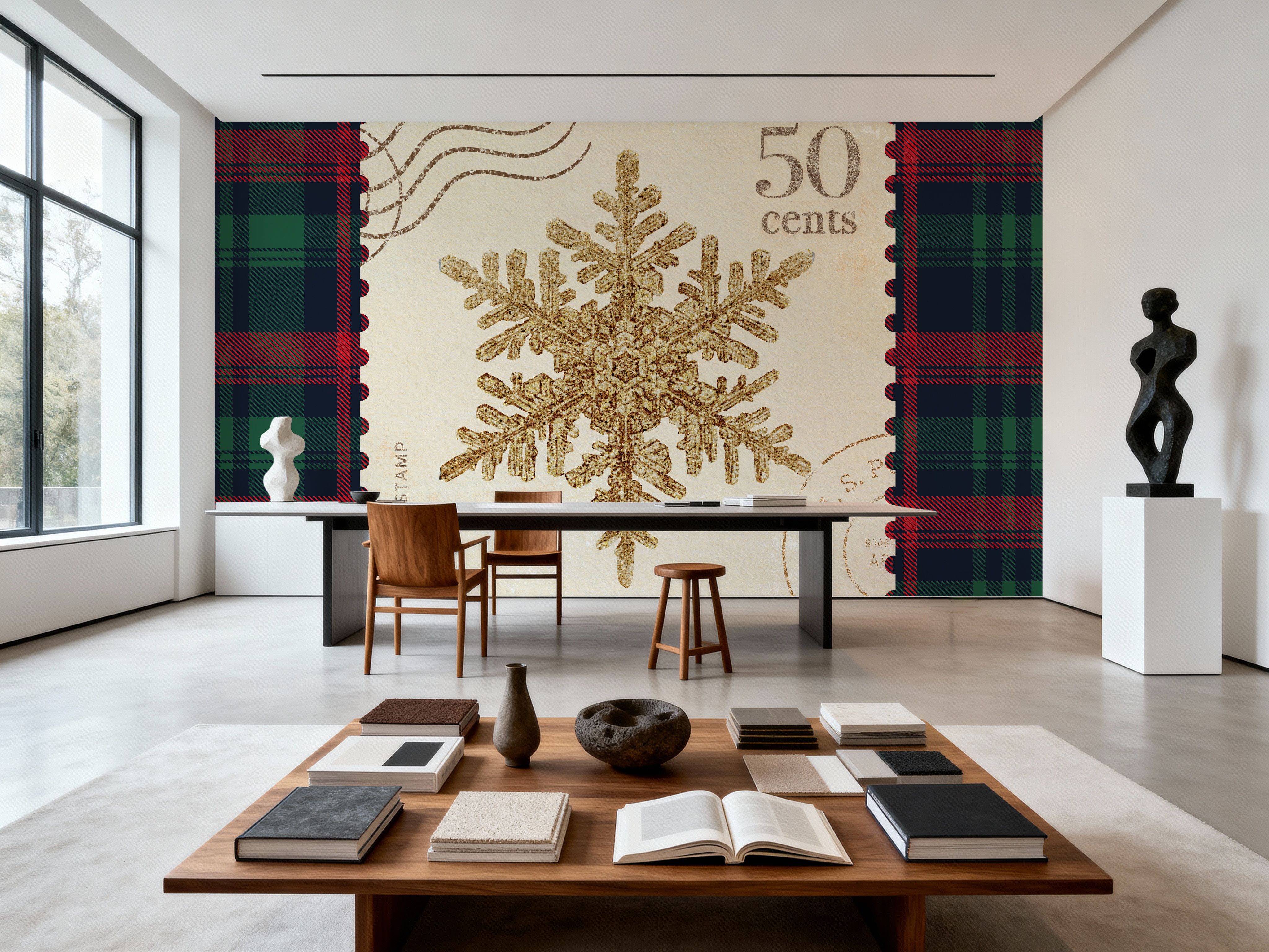 Plaid Christmas Stamp II