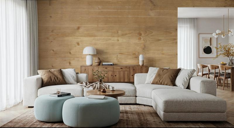 Raw Plank papier peint panoramique ➡ 100% sans PVC et non toxique