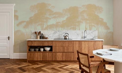Mediterranean Pine Landscape, Apricot