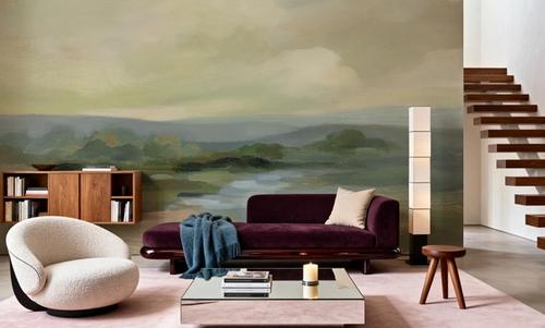 Muted Green Landscape