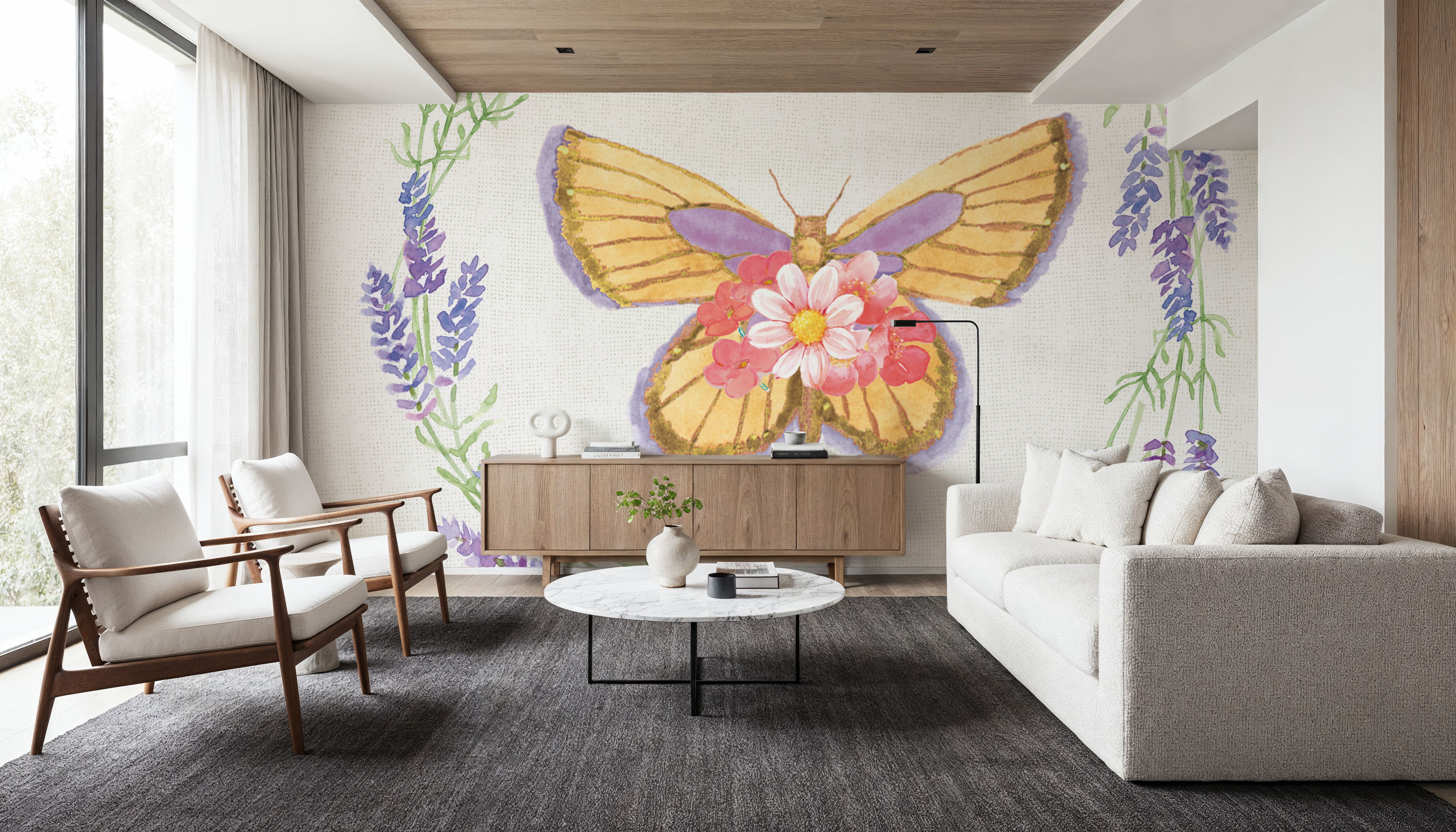 Fresh Floral IX, Wallpaper