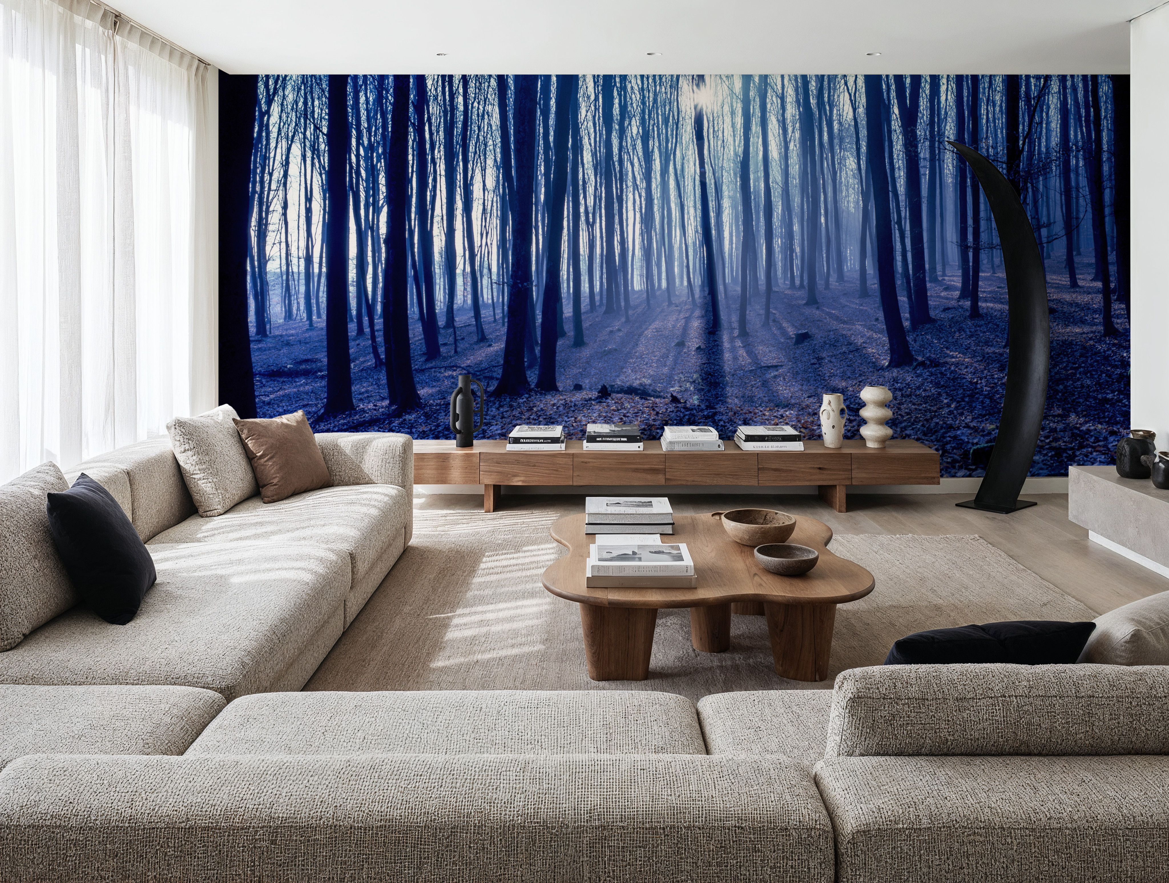 Misty Blue Forest