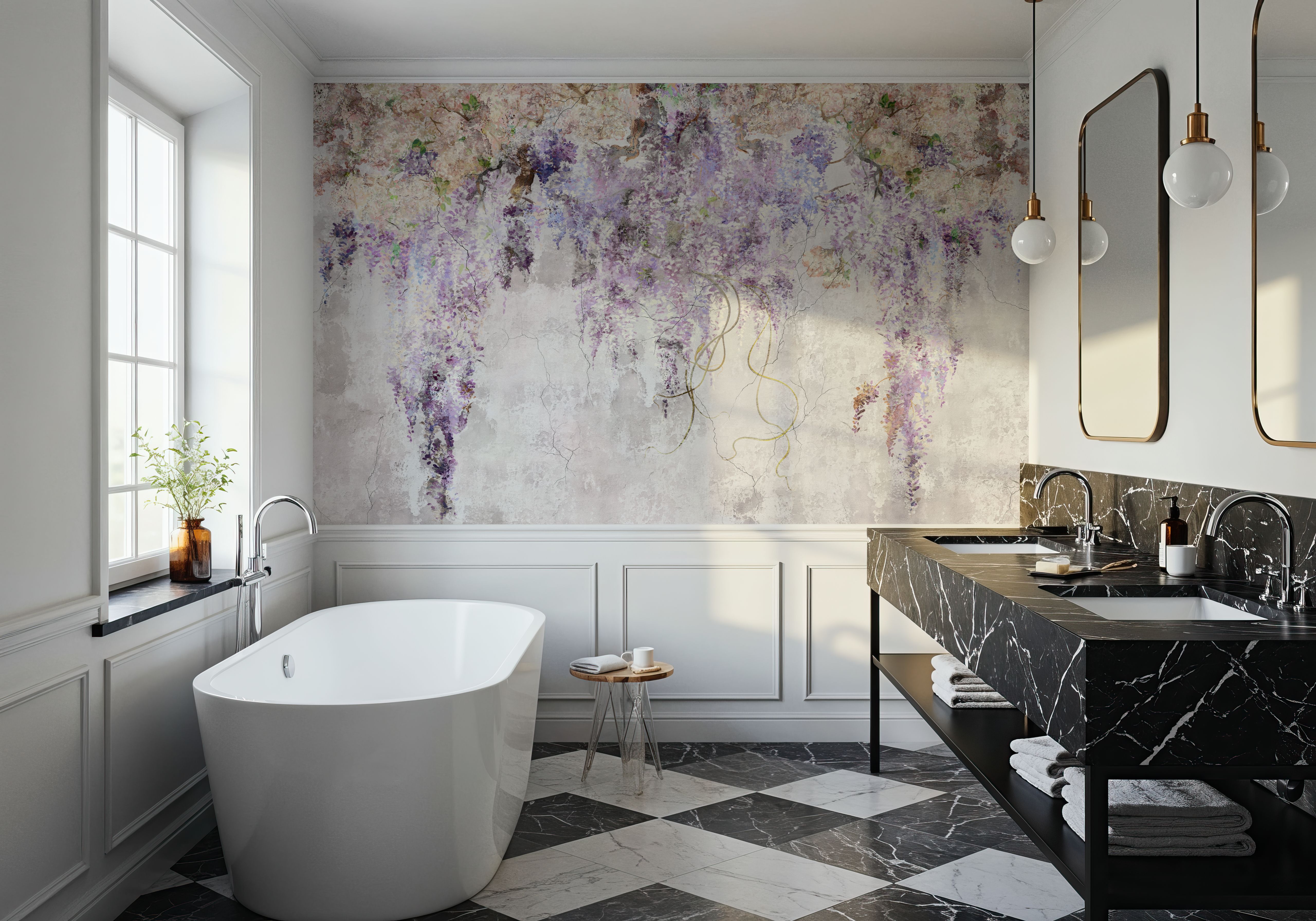 Blurry Lilac Branches 