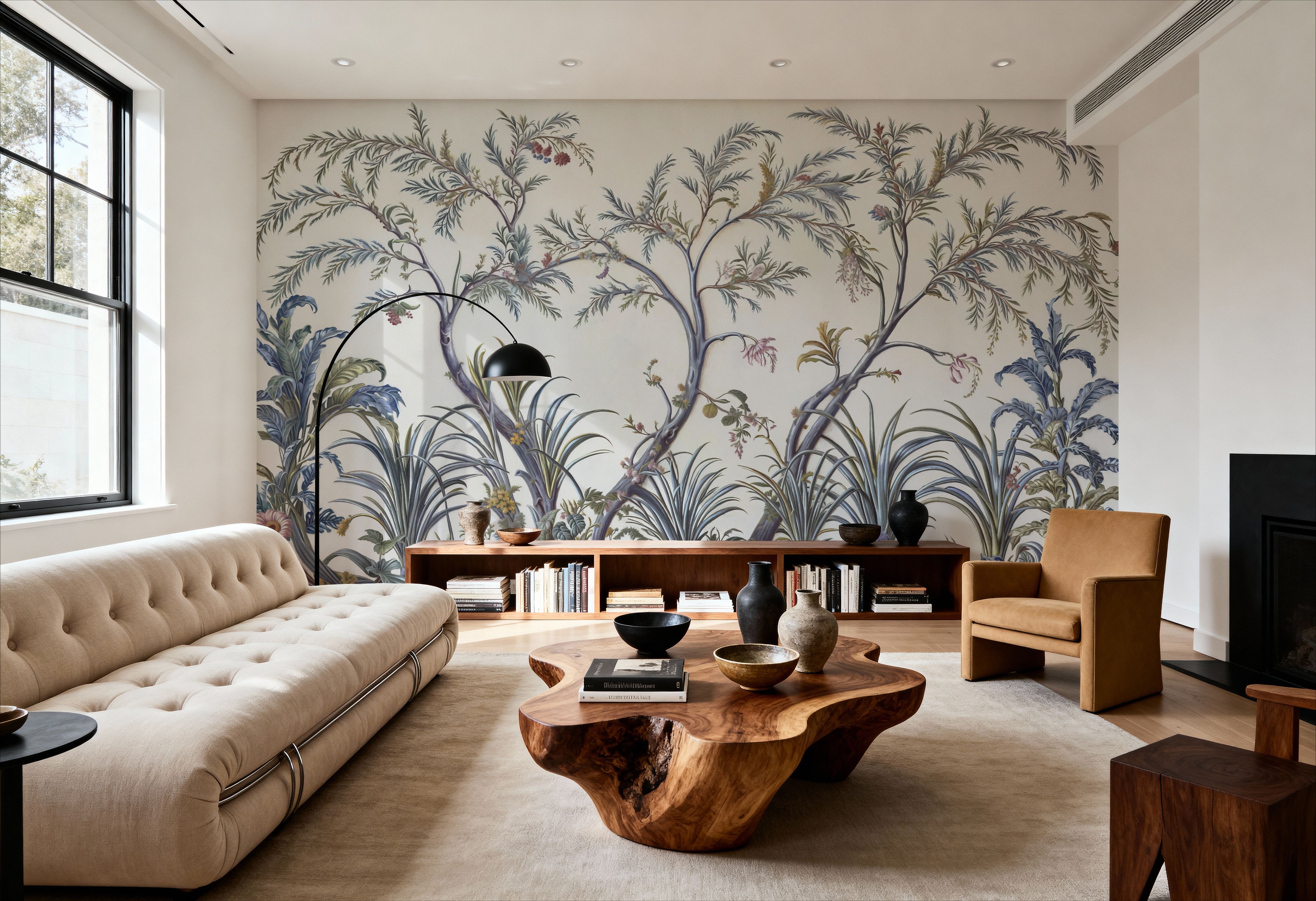 Intricate Garden, Blue & Yellow