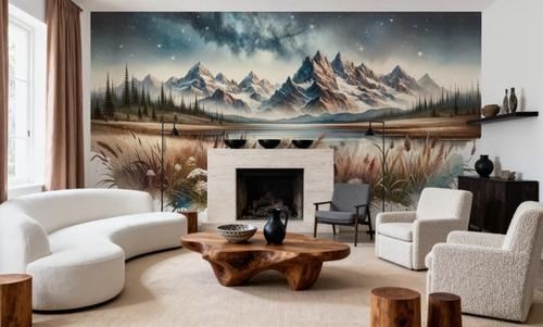 Starry Mountain Night