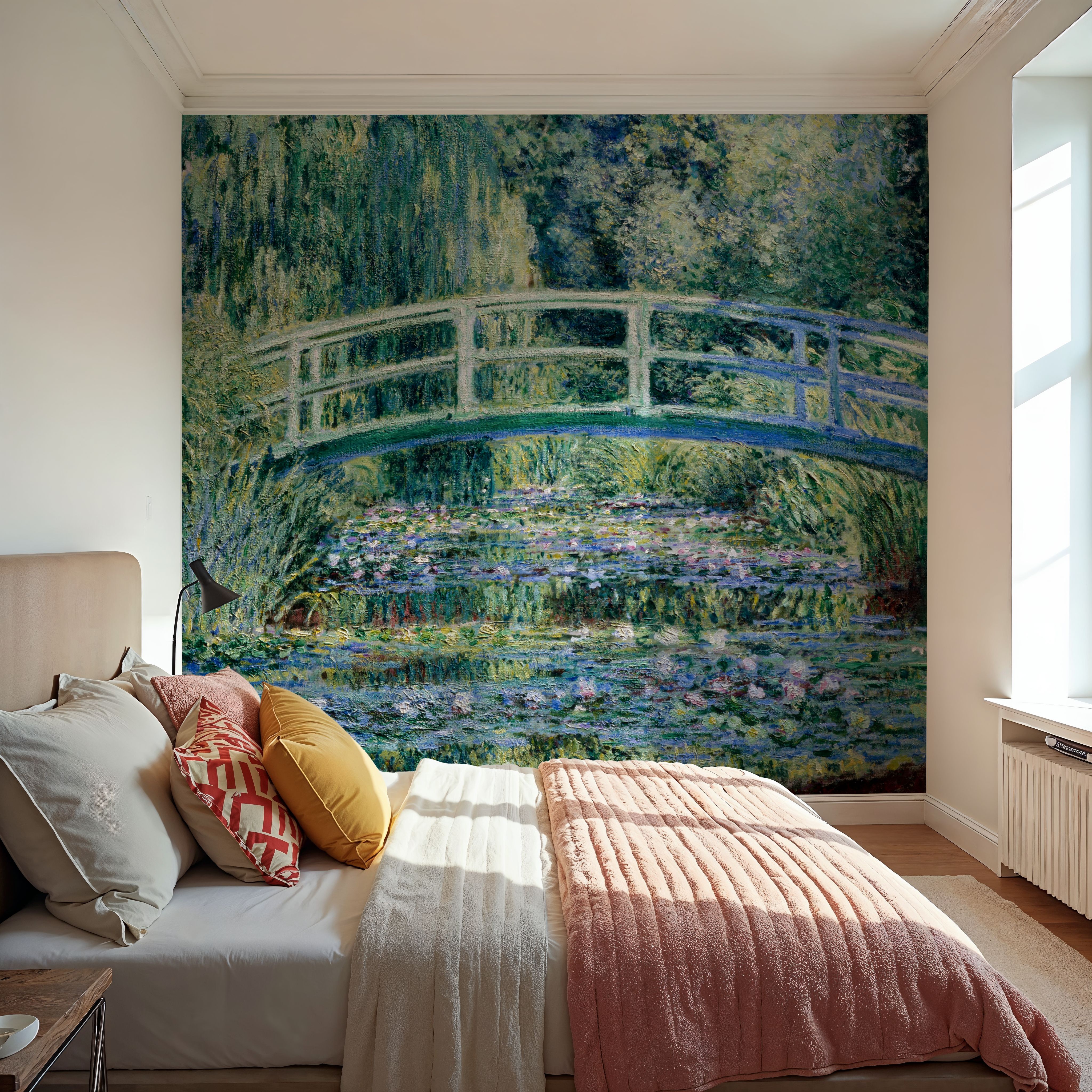 Water Lilies and Japanese Bridge