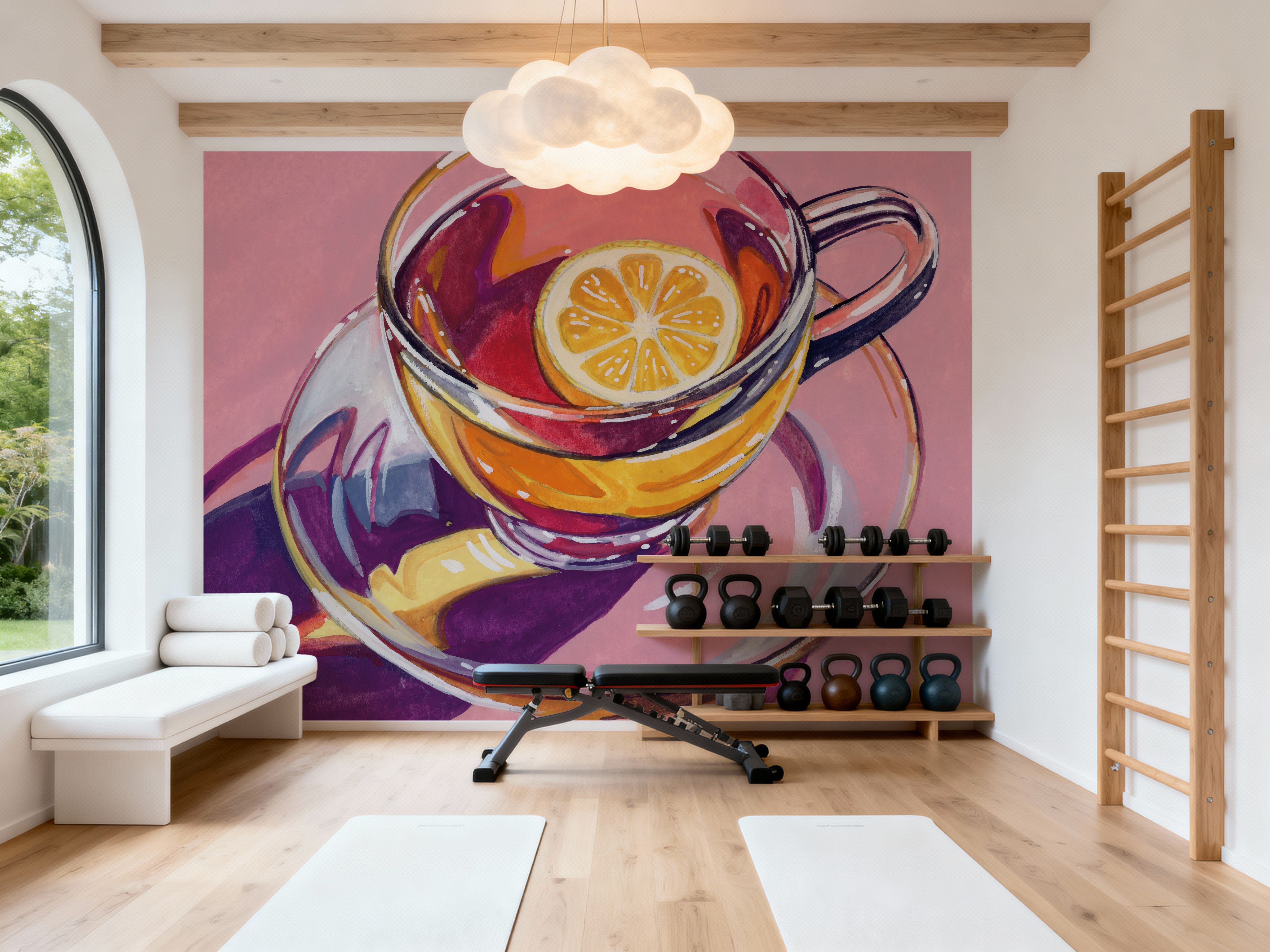 Clear Cup of Tea With Lemon
