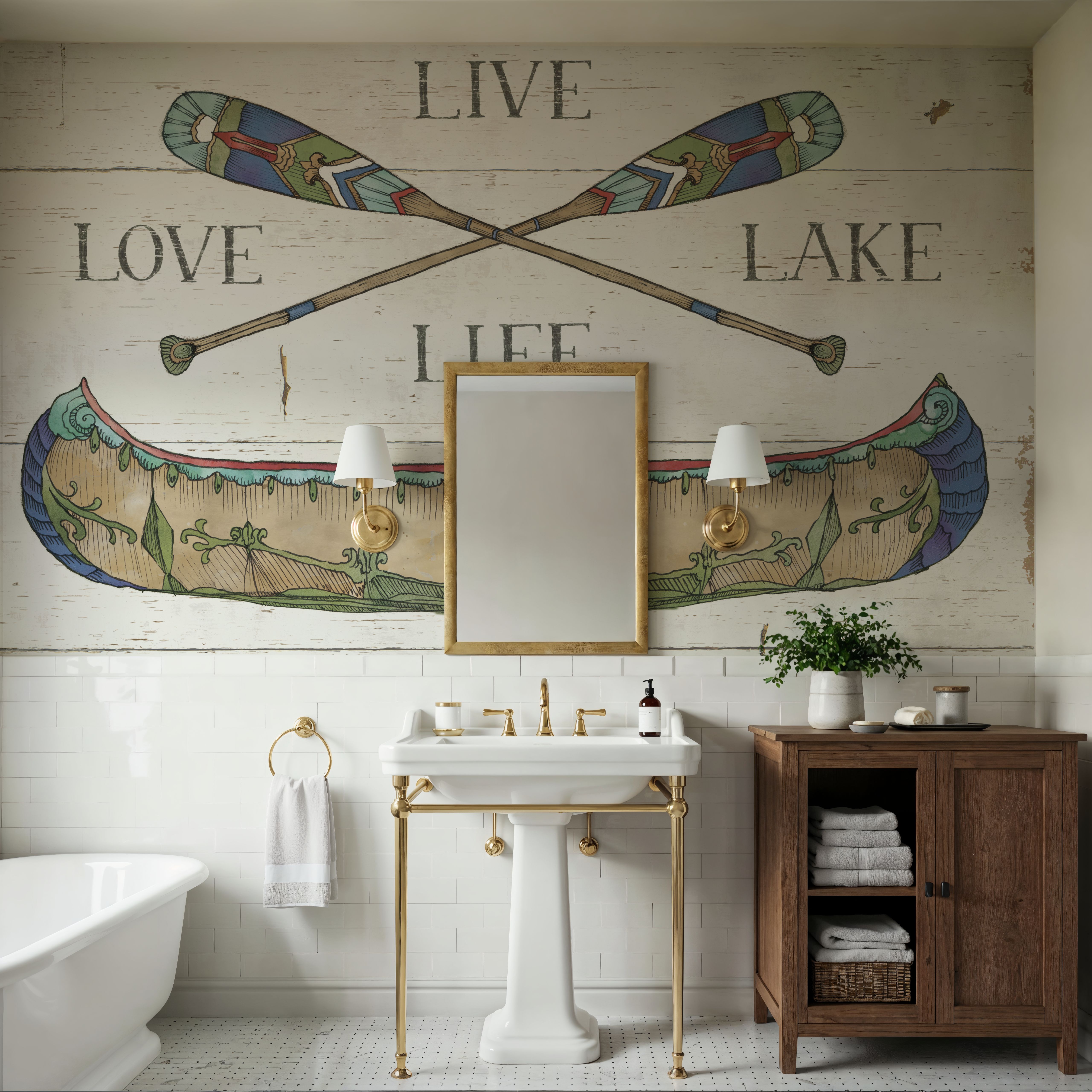 Lake Sketches III Color