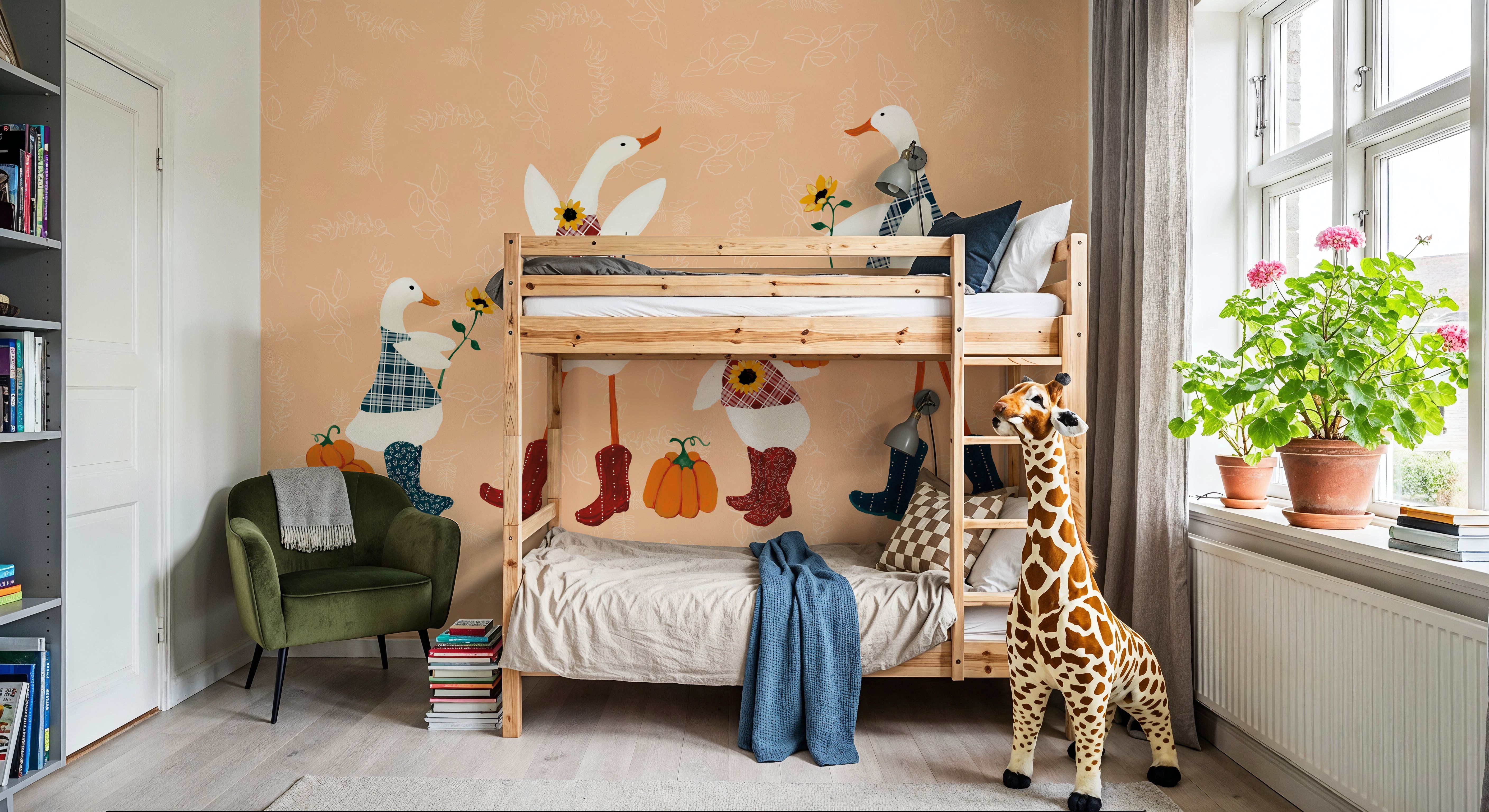 Ducks in the Pumpkin Patch I