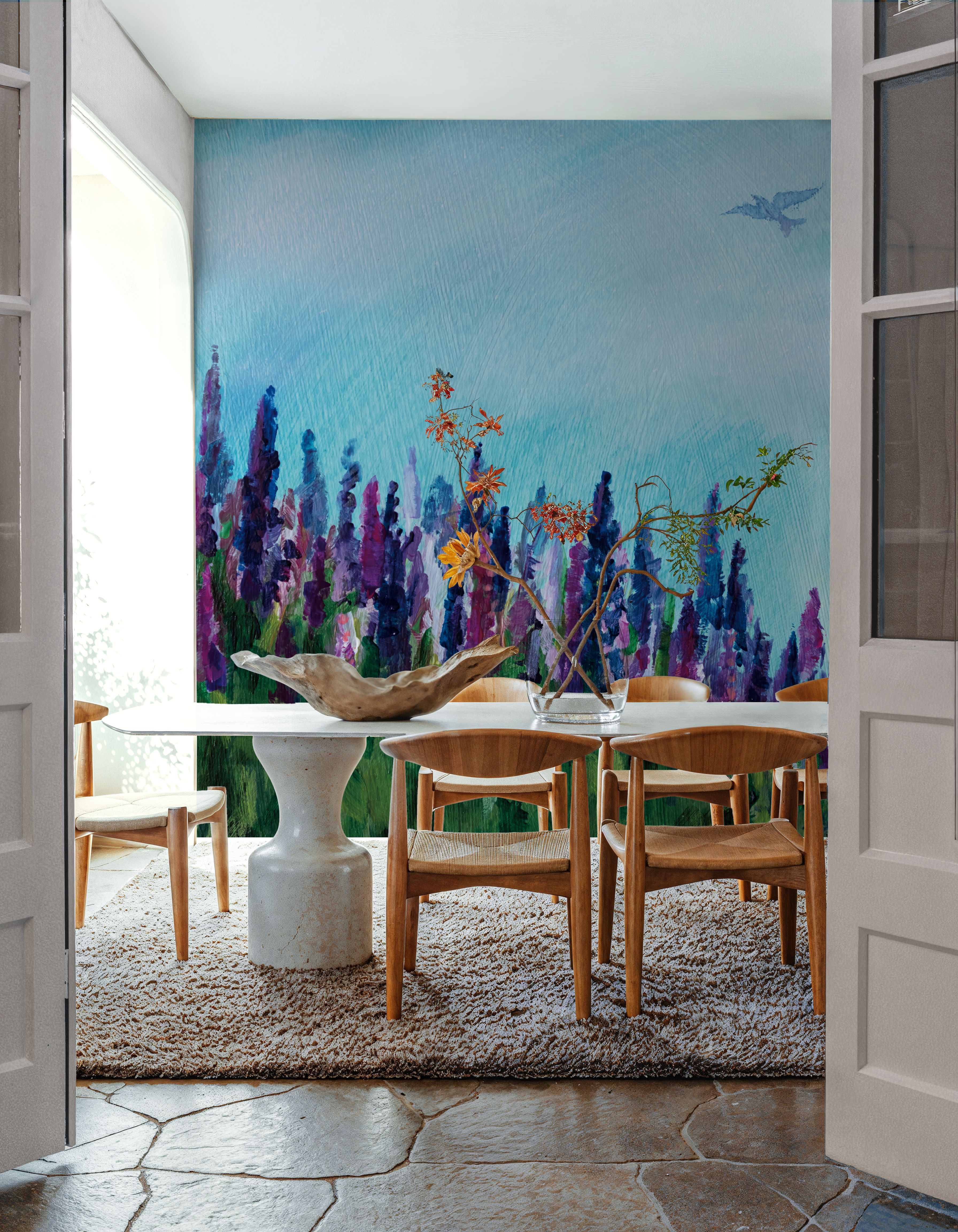 Swallows and Lupines