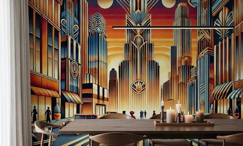 Elegant Art Deco Cityscape
