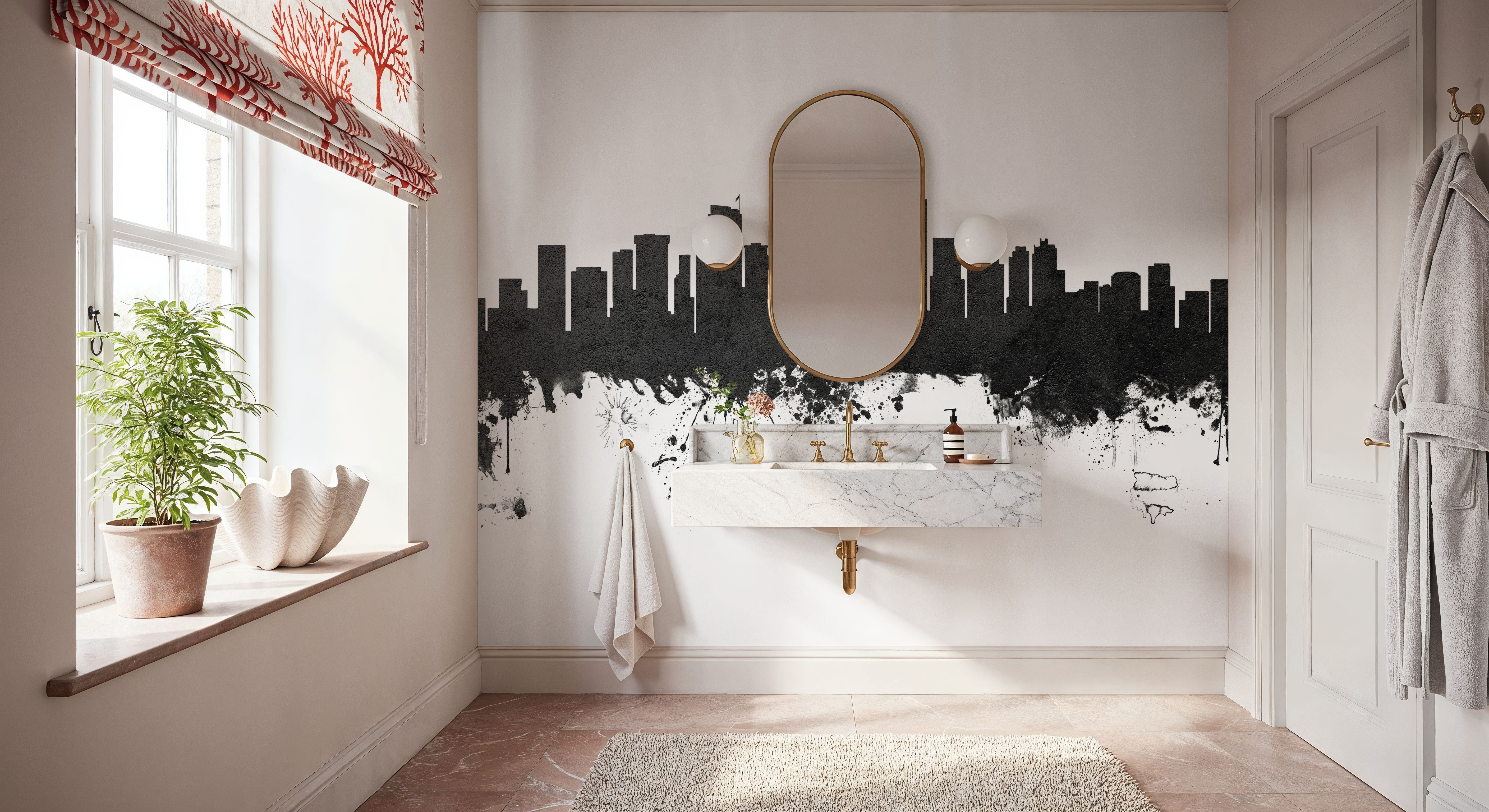 Seattle Skyline Black & White