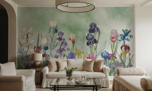Iris Field Green