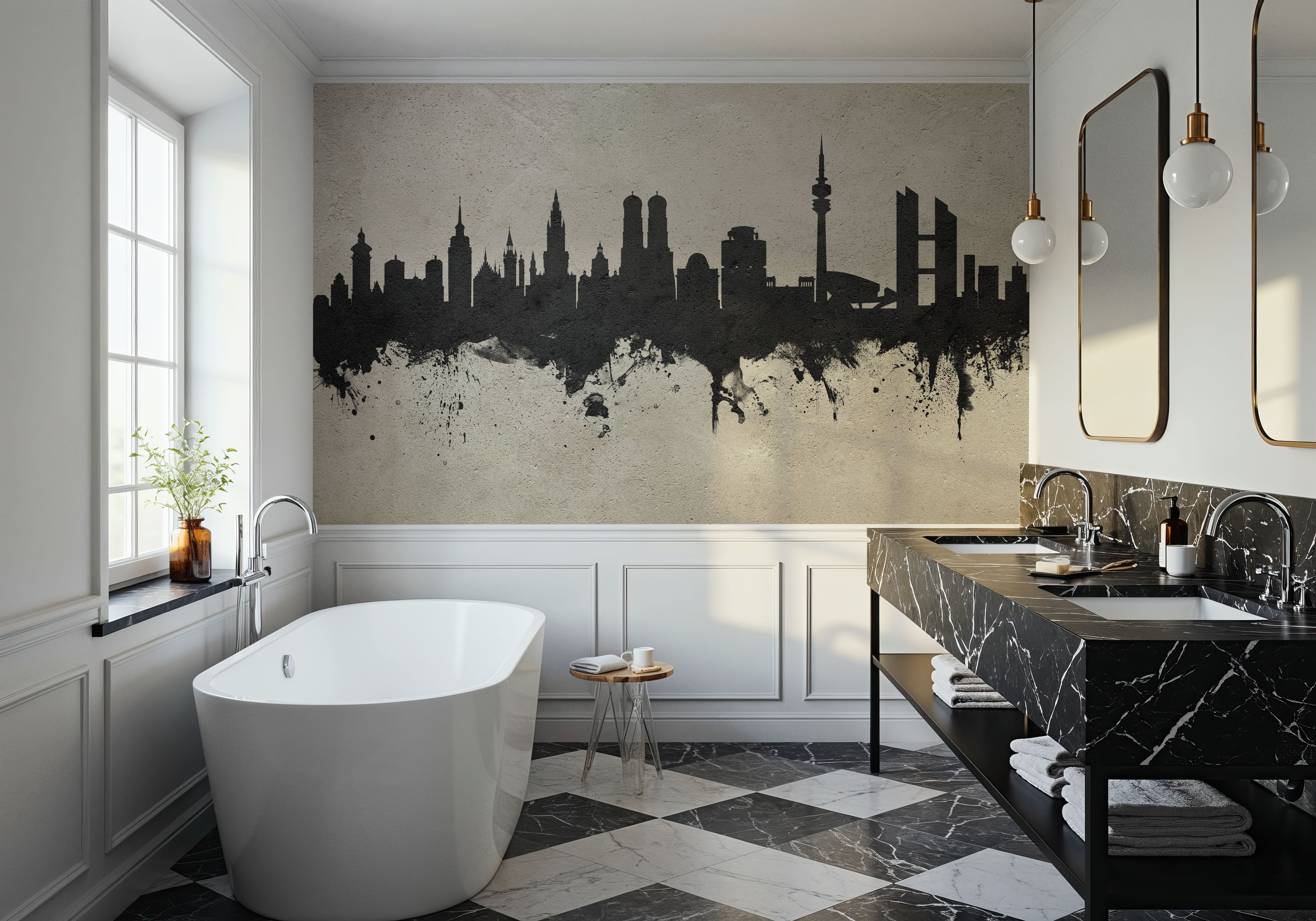 Munich Skyline Concrete
