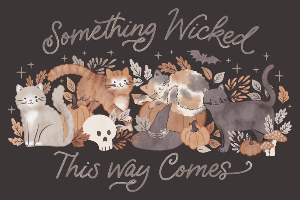 Pumpkins and Paws I Dark