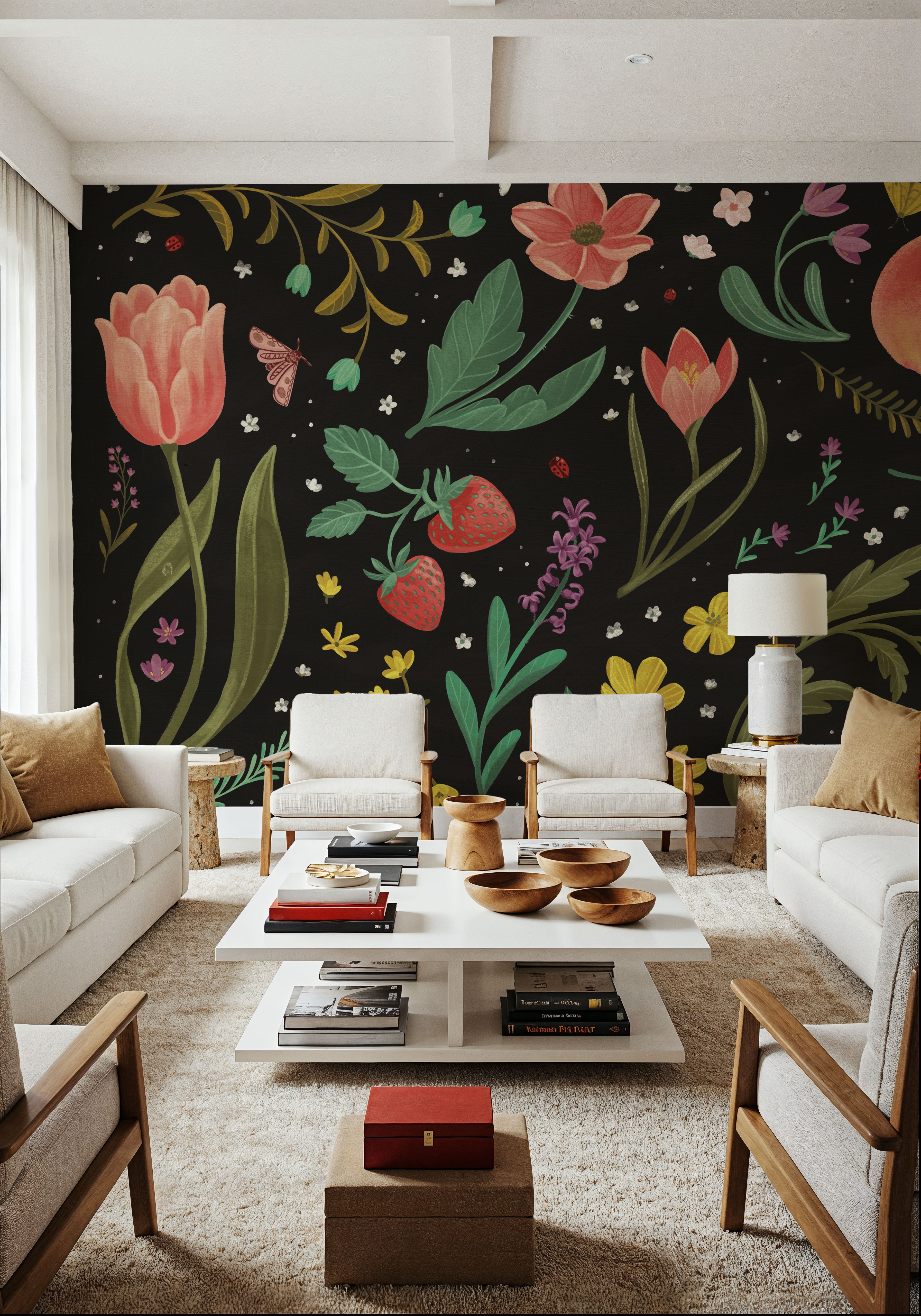 Spring Botanical Black