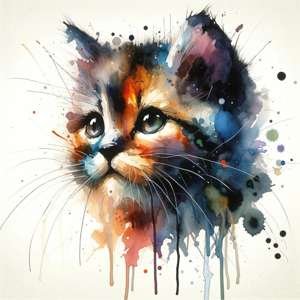 Watercolor Cat