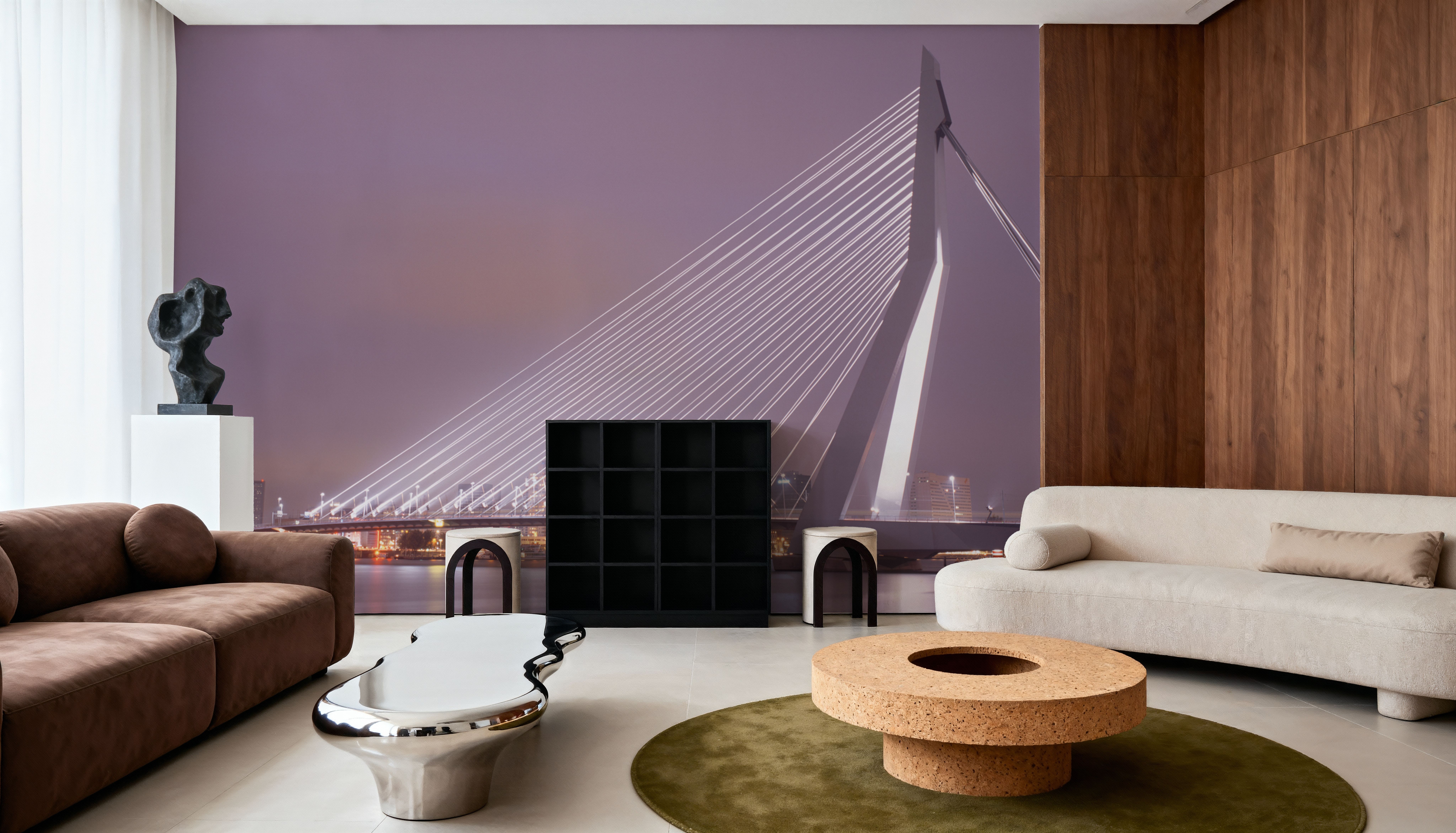 Twilight Bridge Crossing