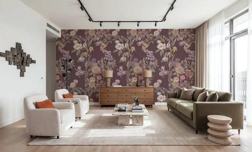 Floral Gaze, Dusty Rose