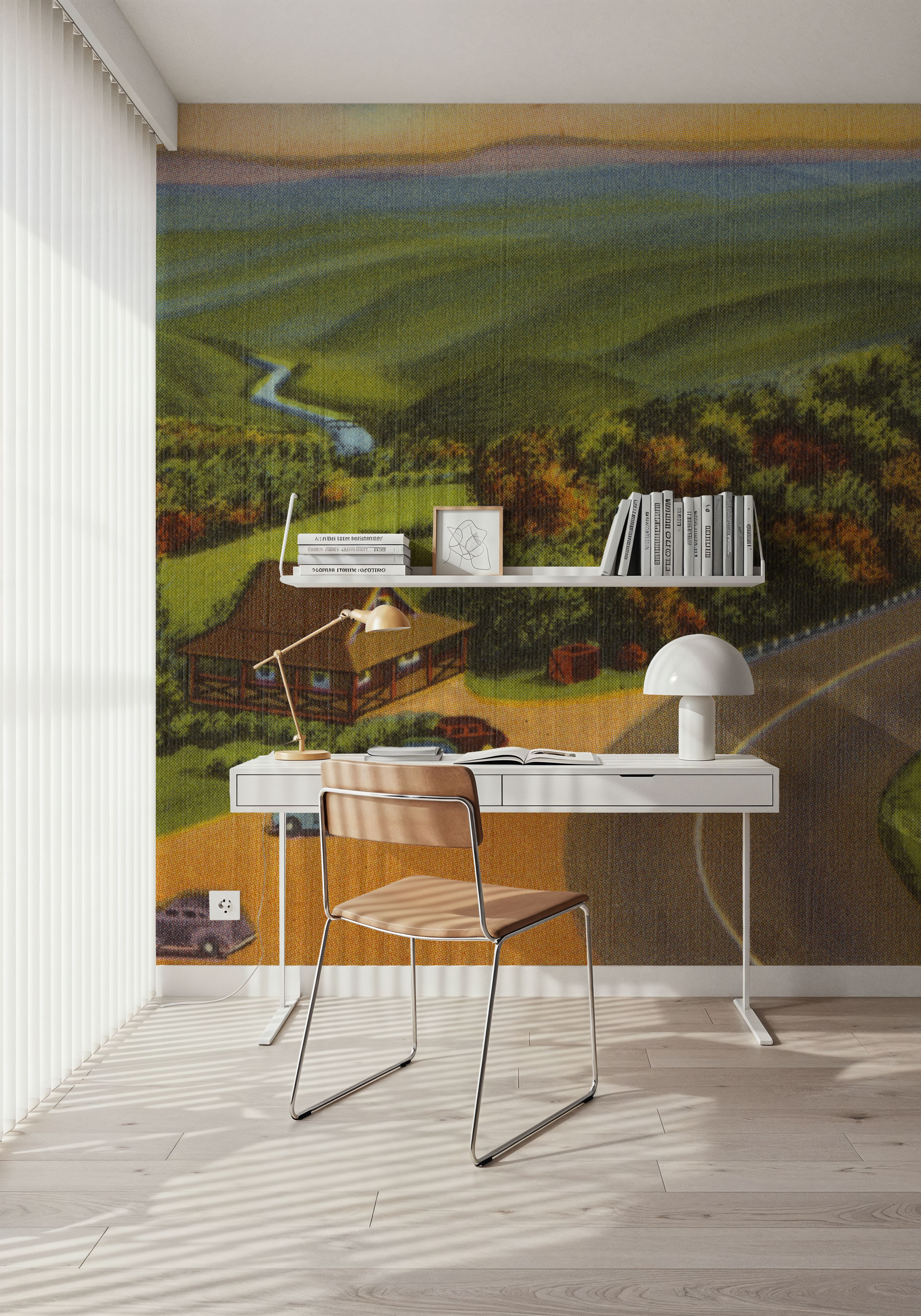 Deerfield River Valley - Screenprint Postcard