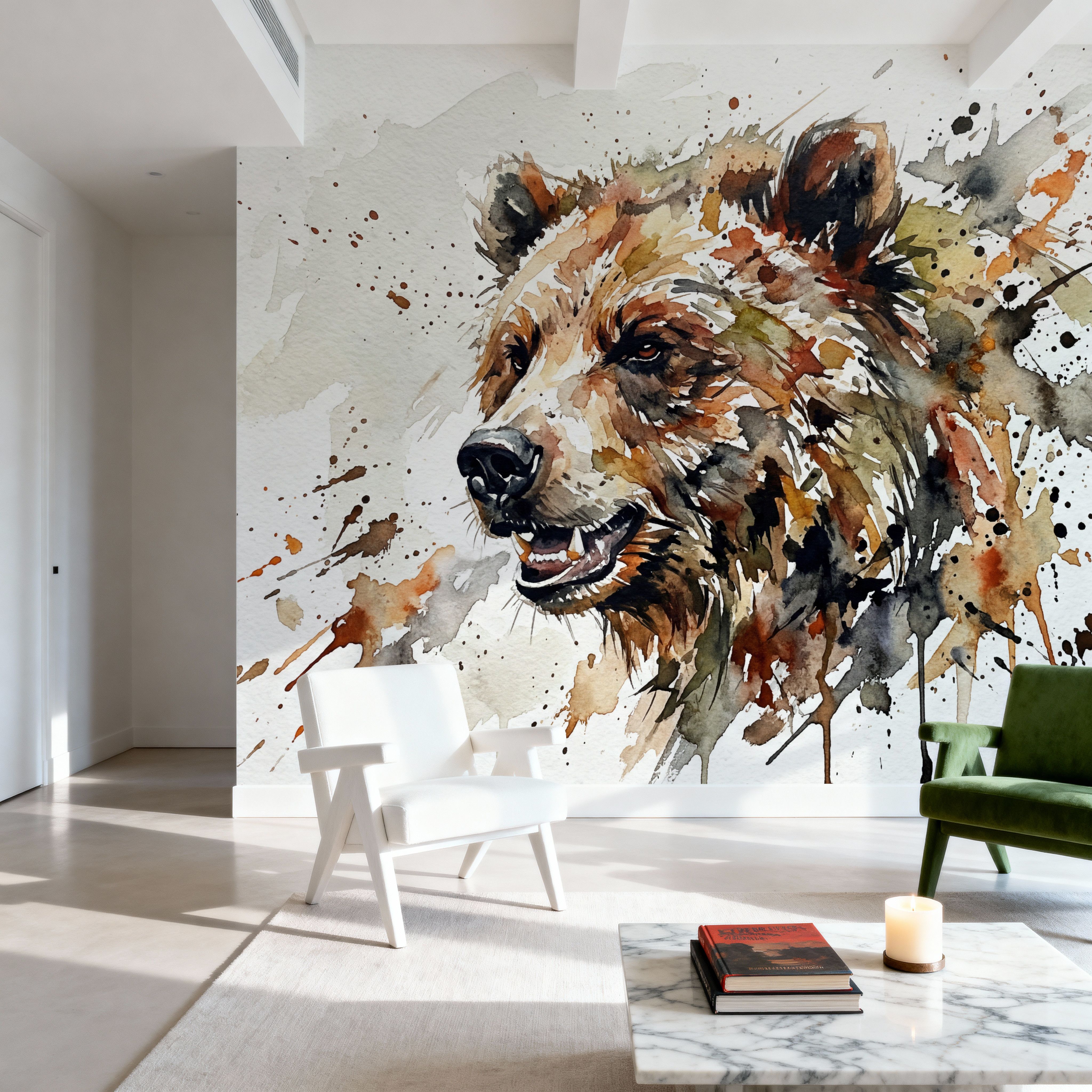 Grizzly Bear - Watercolor Predators Series