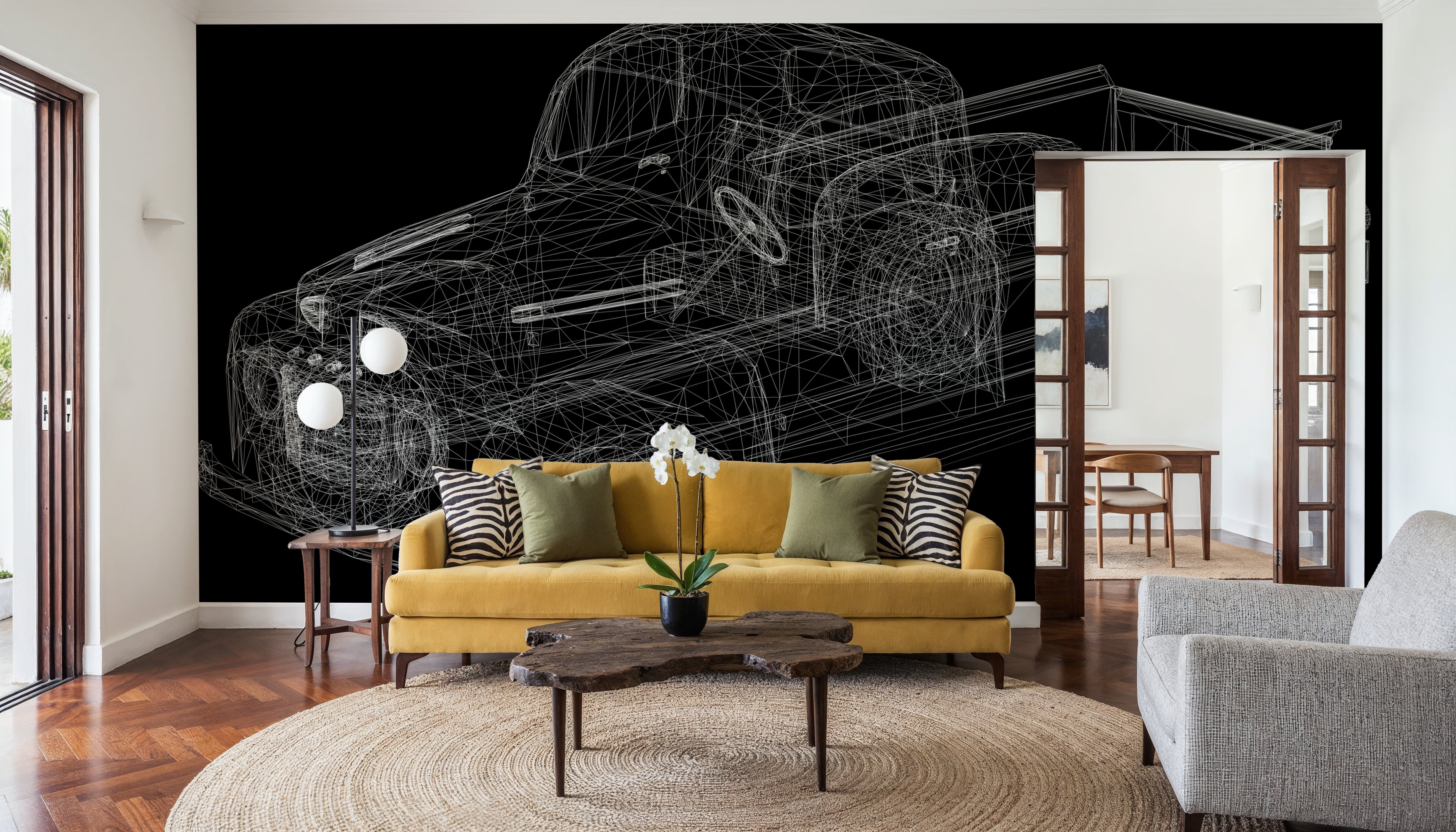 Vehicle Blueprint II, Papier peint