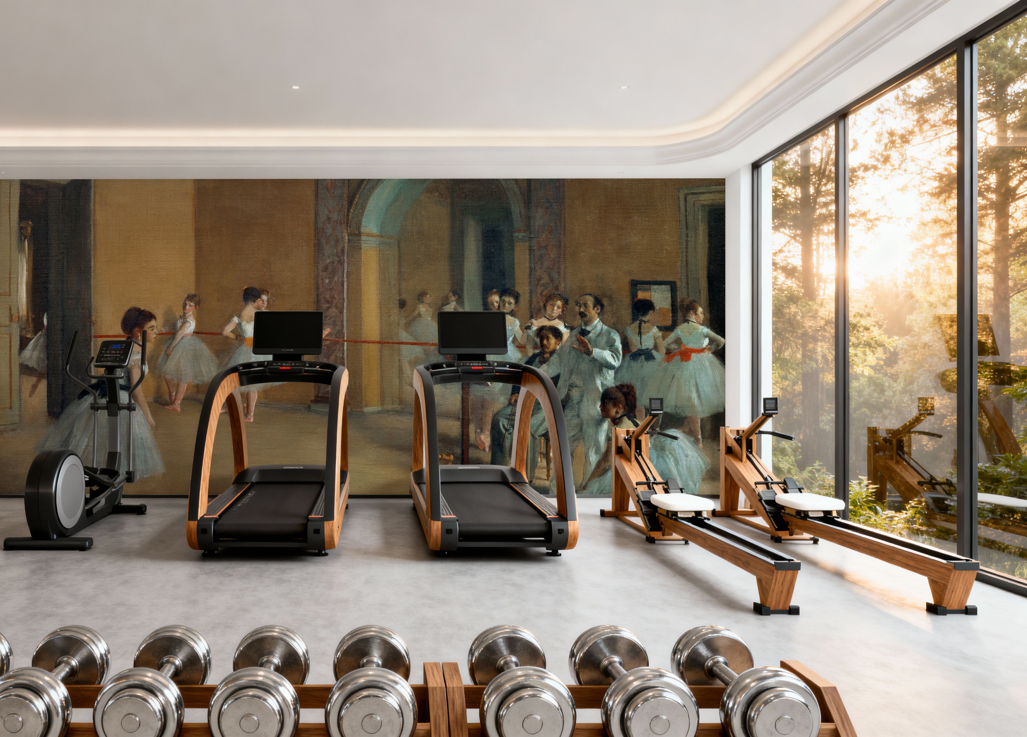 The Dance Foyer at the Opera on the rue Le Peletier, Tapet