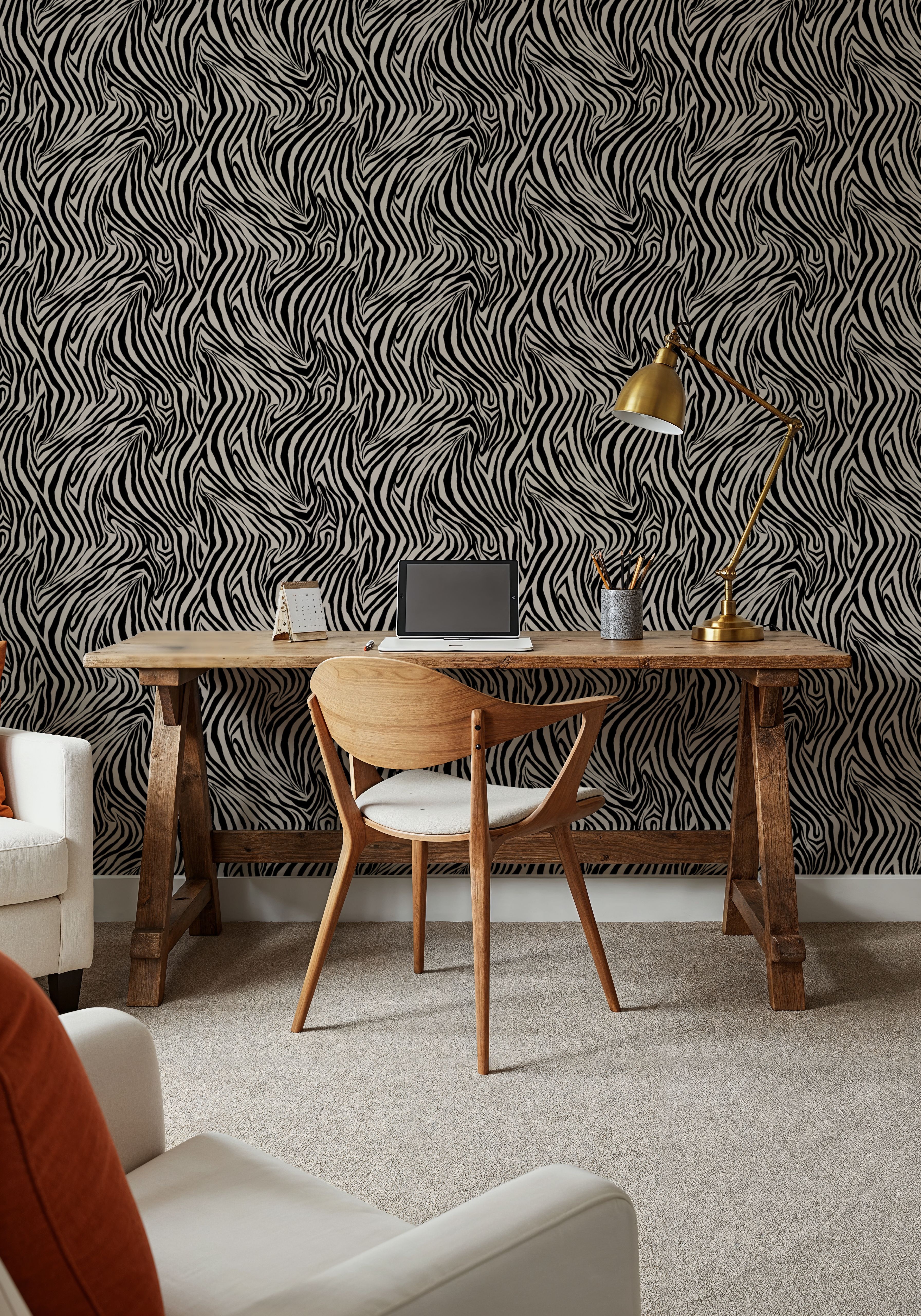 A Stripe of Zebra, Grey