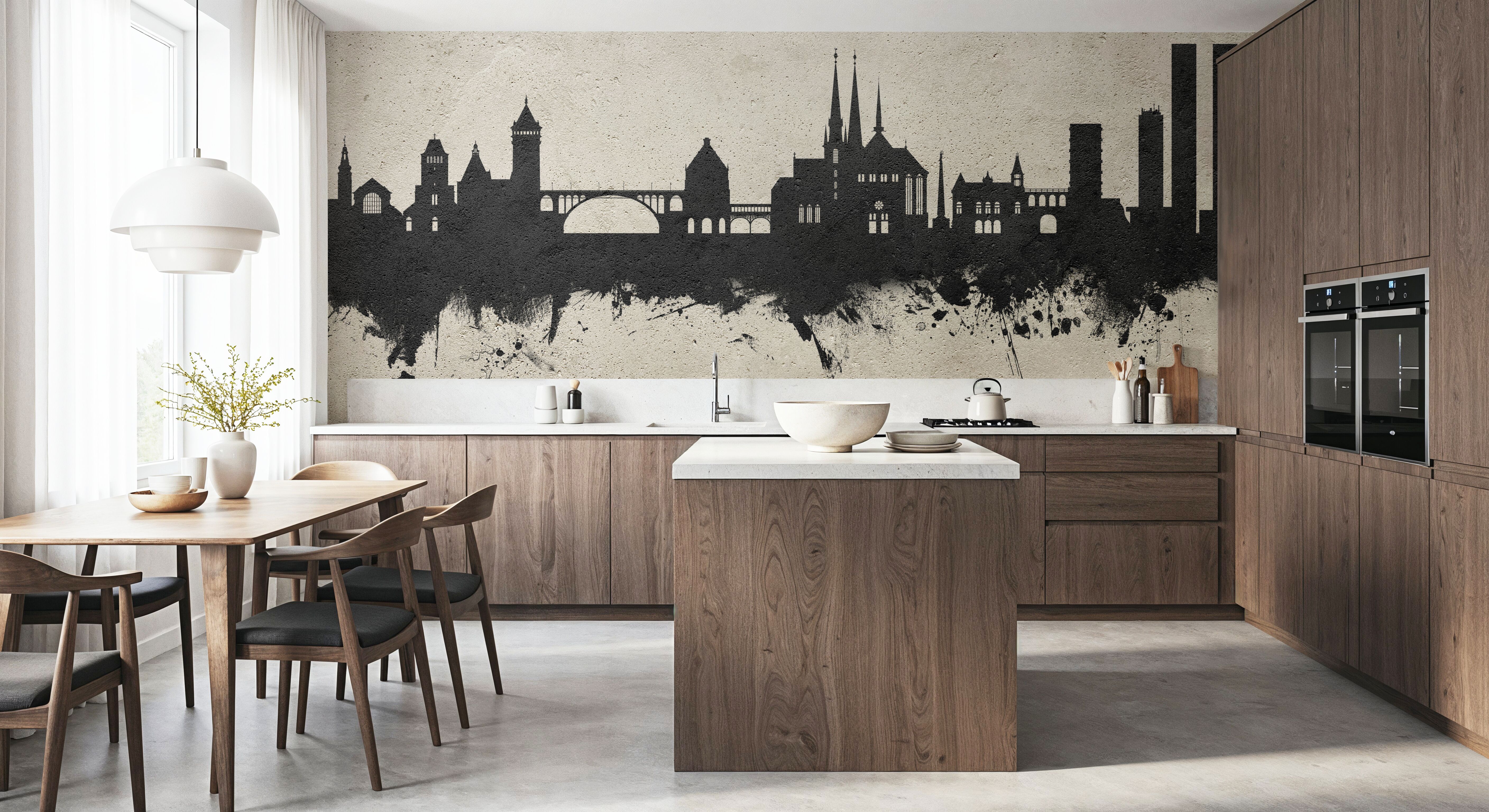 Luxembourg City Skyline Concrete