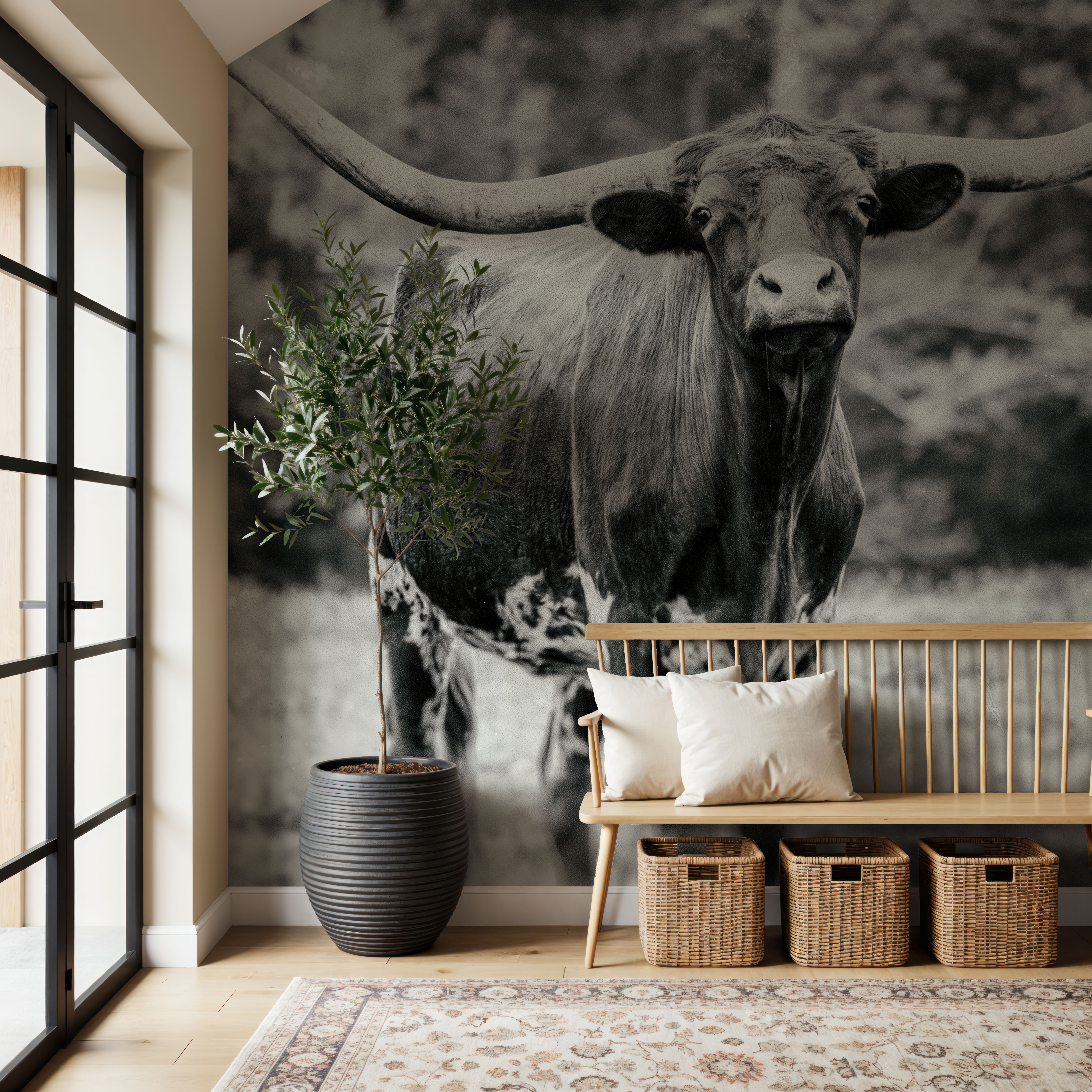 Longhorn Nosing Around