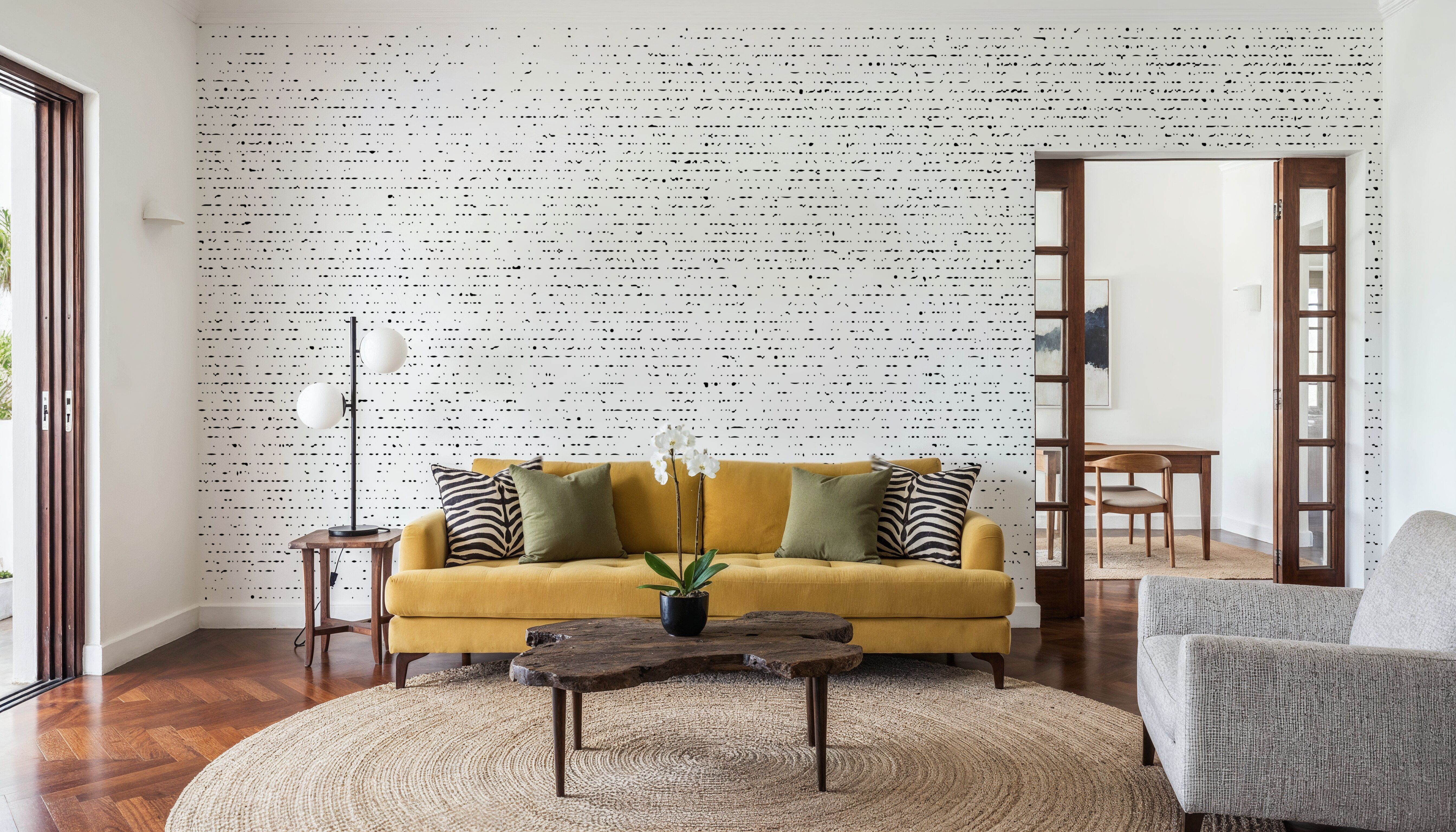 Vertical Distressed Dots, Wallpaper