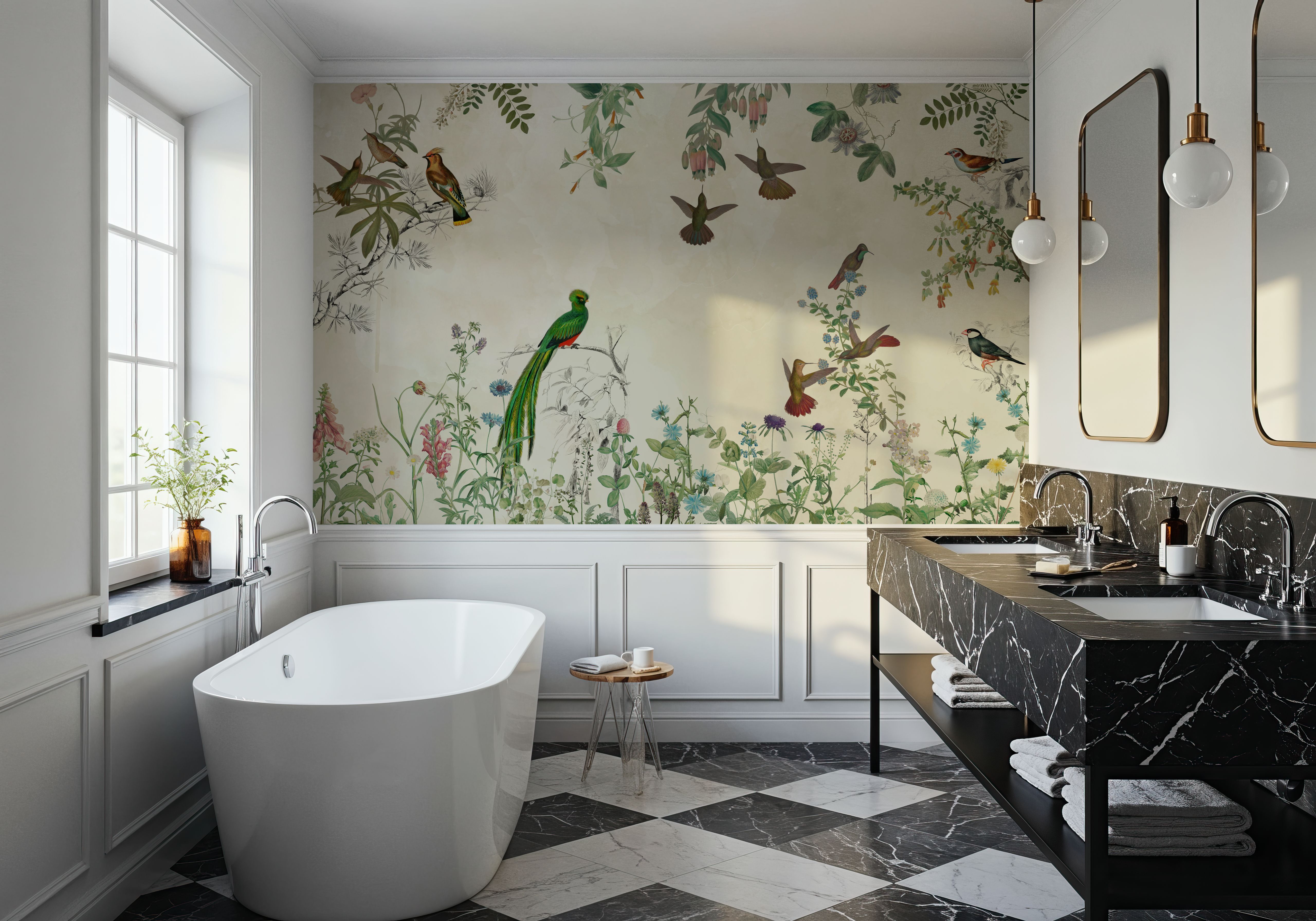 Fields of Birds and Flowers