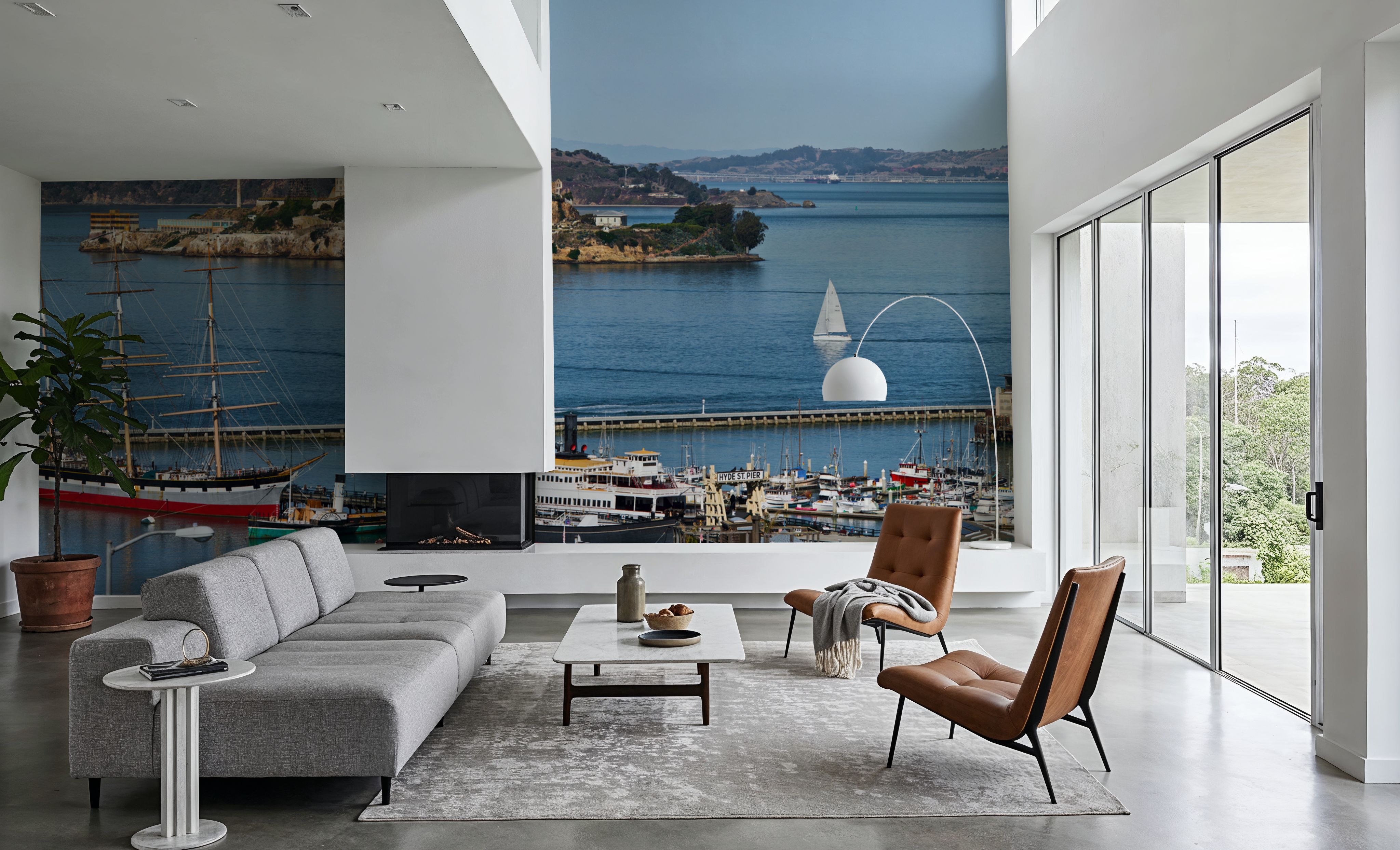 Sitting on the Dock of the Bay, Behang