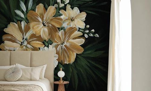 Moody Golden Florals