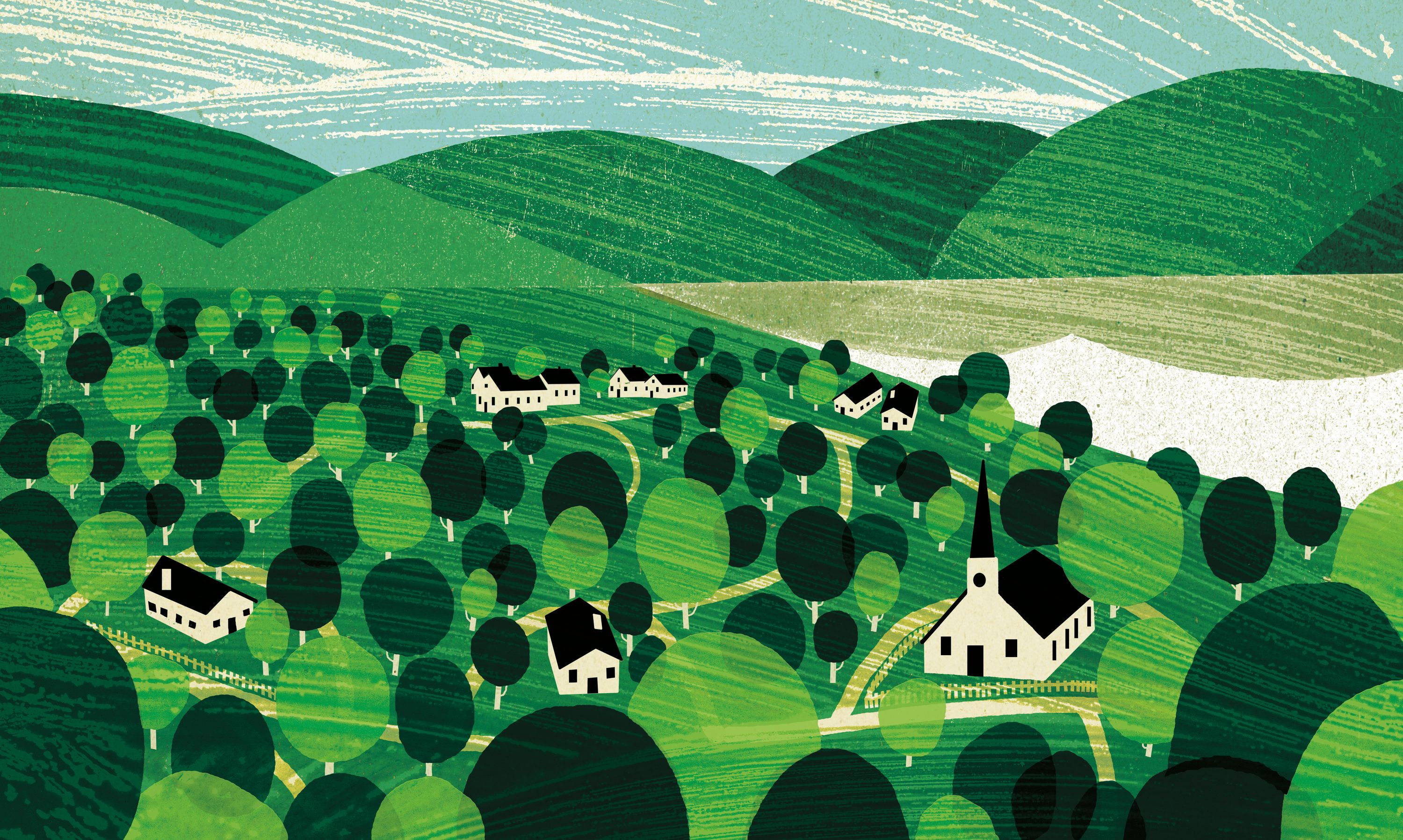 Vermont premium wallpaper mural | Shop tailored walls on wallism.com