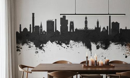 Bradford England Skyline Black & White
