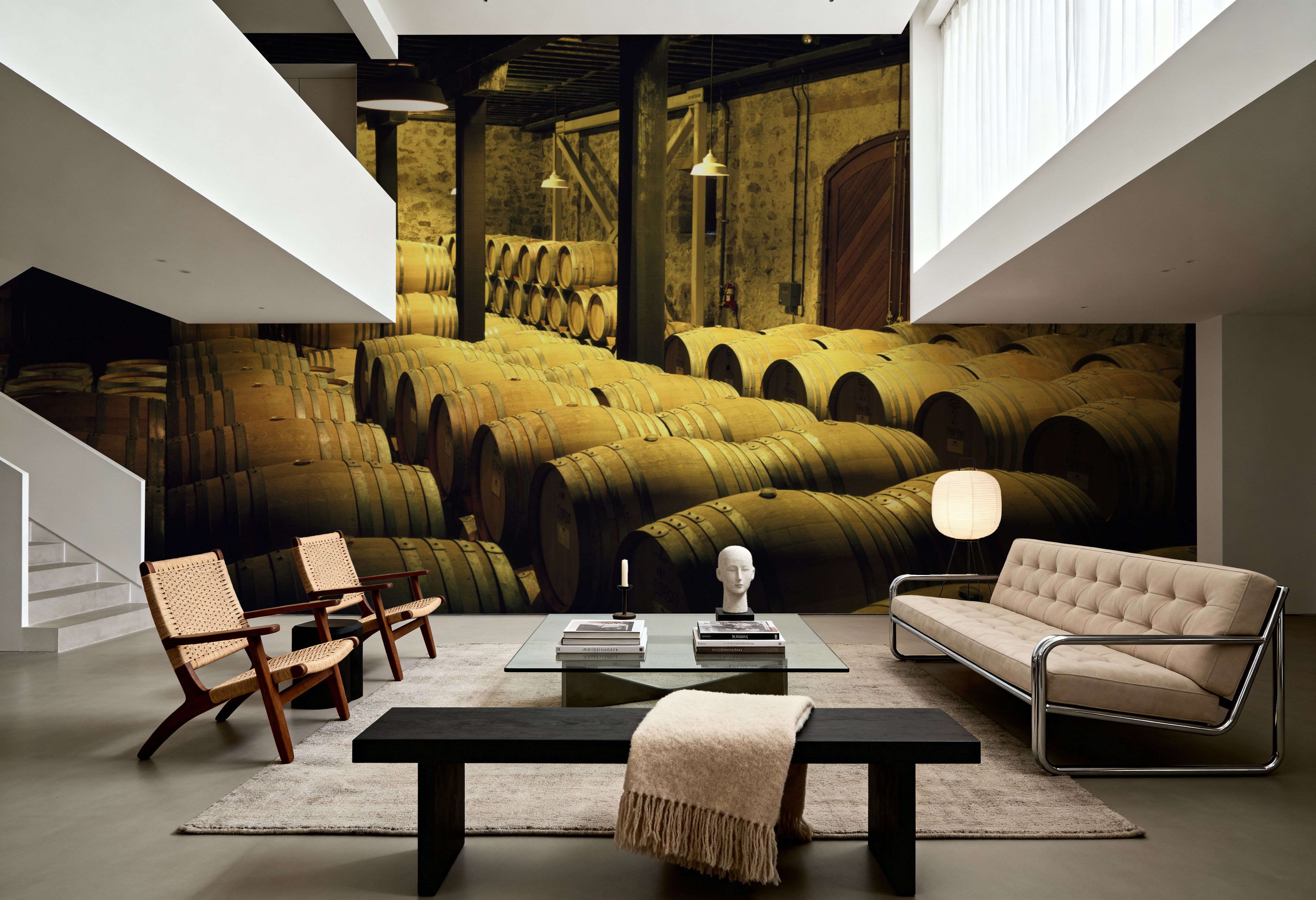 Barrels in a Cellar, Wallpaper