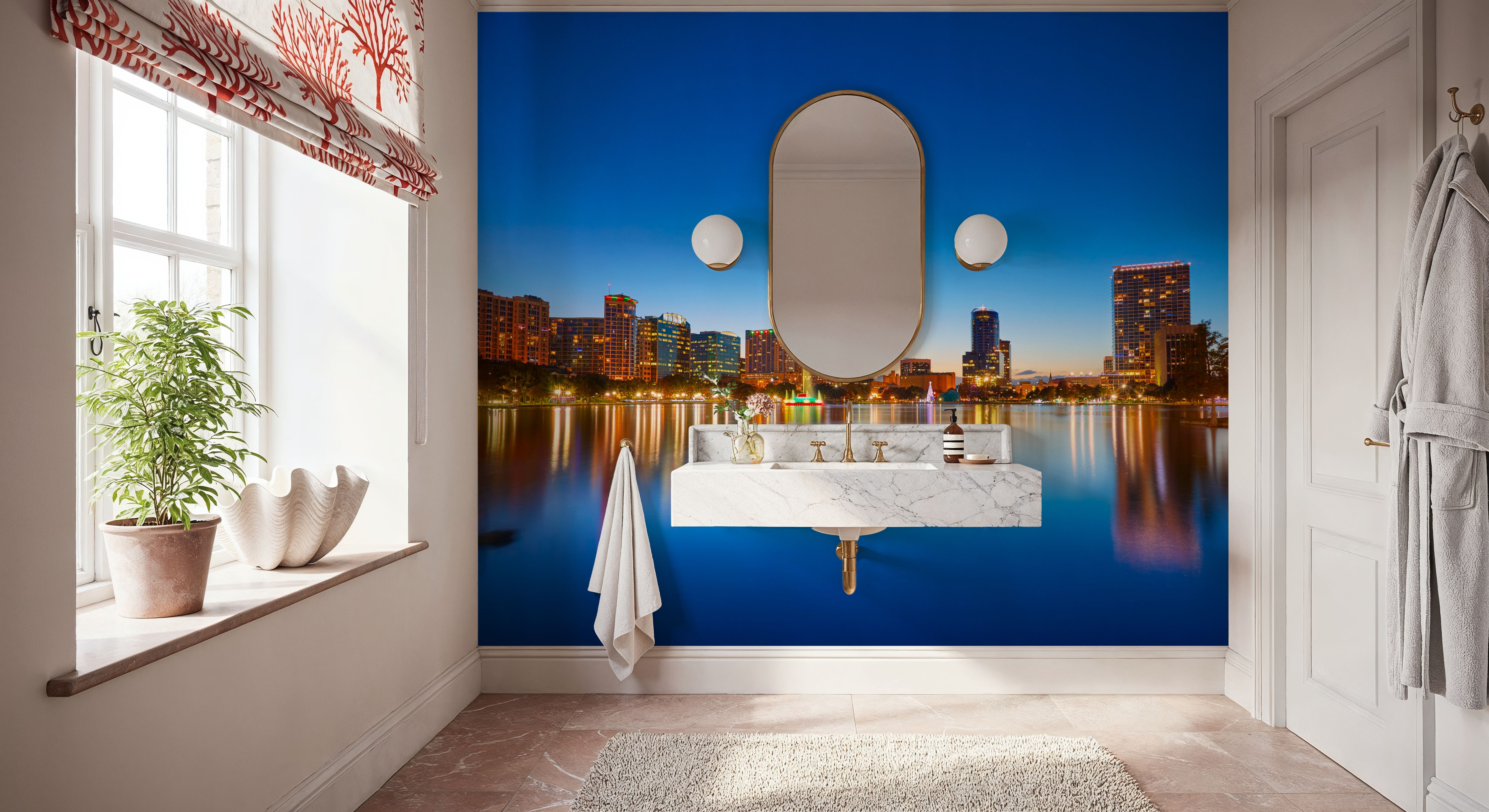 Orlando Skyline Sunset at Lake Eola