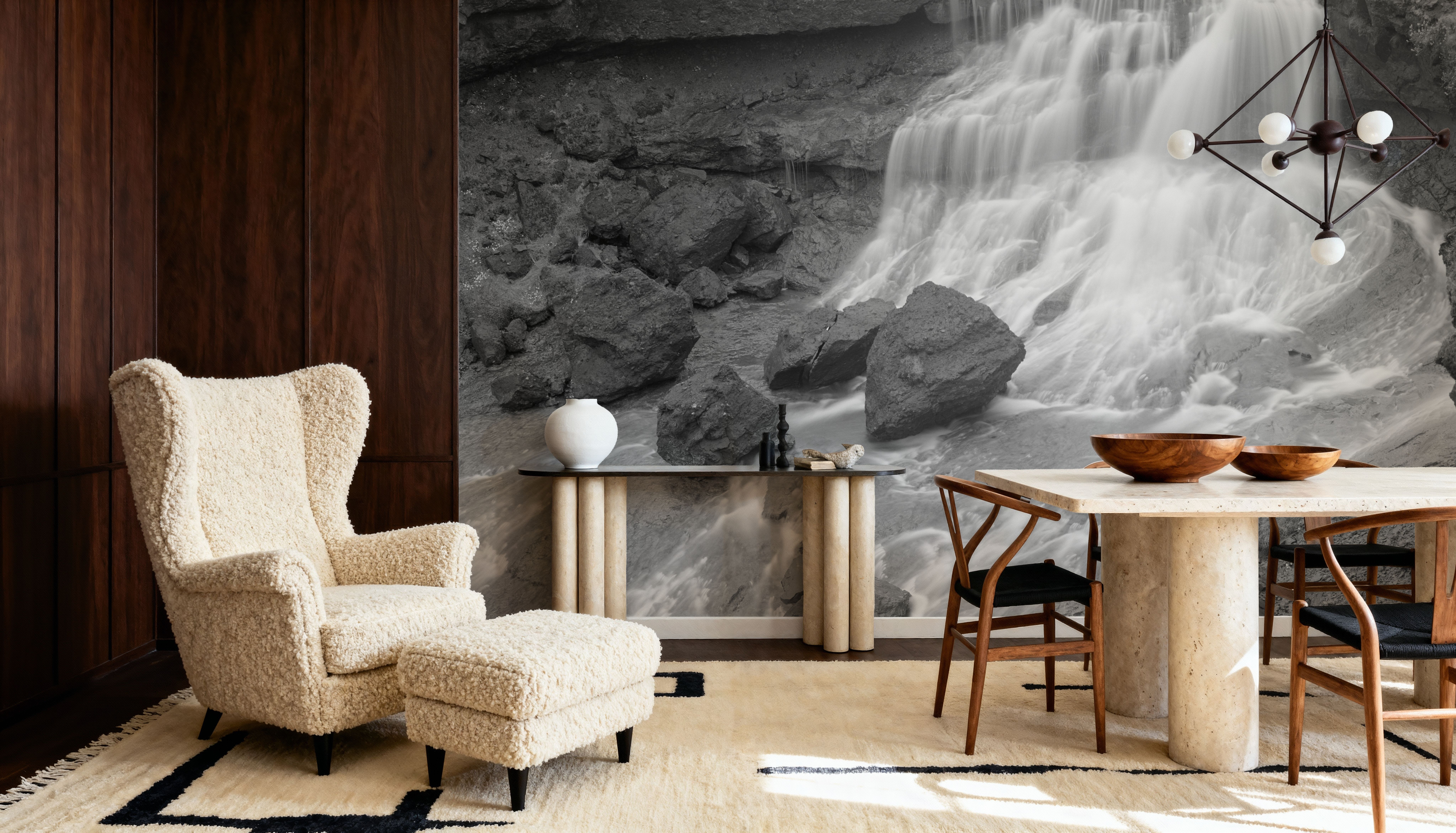 Waterfall along the Fjarthra River