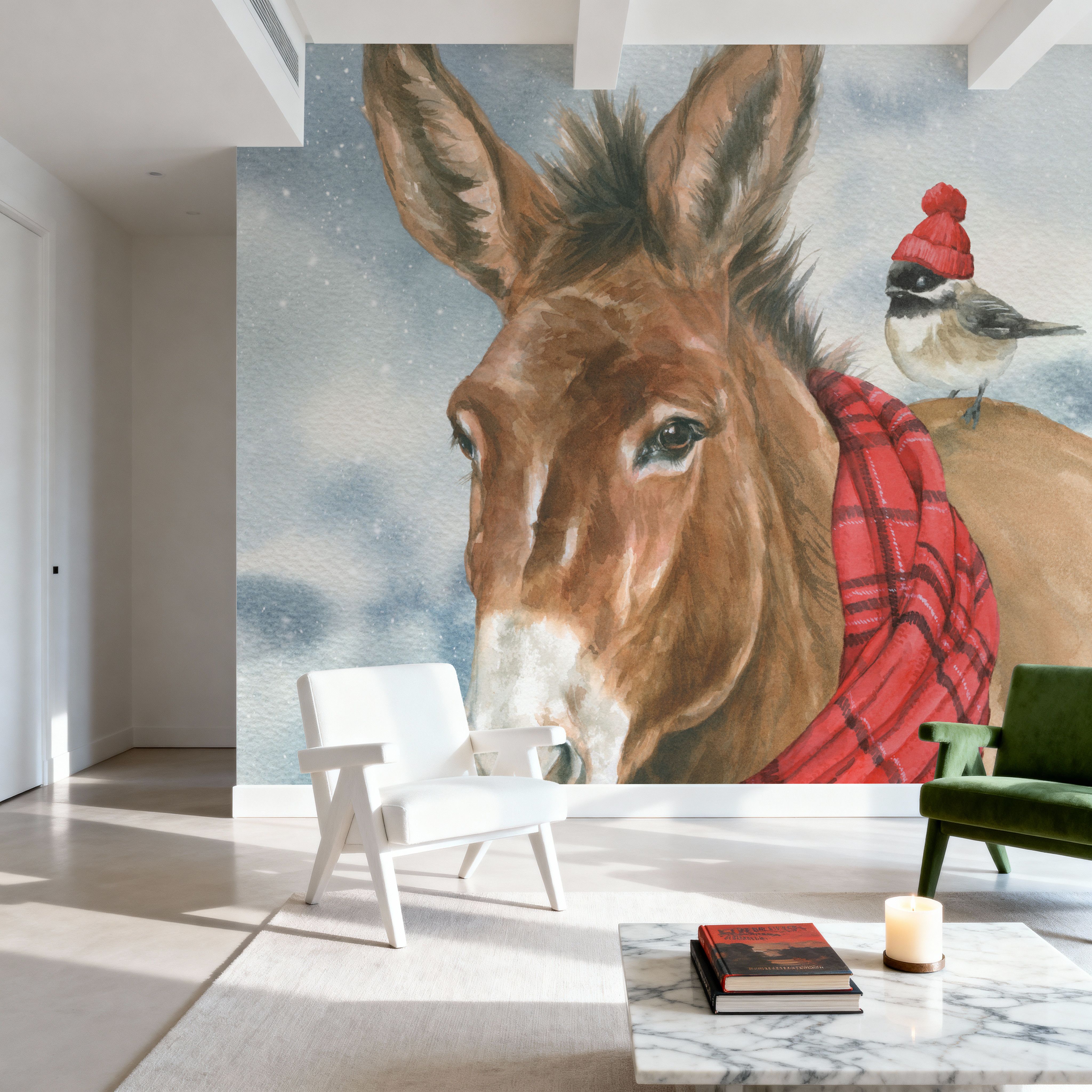 Winter Donkey