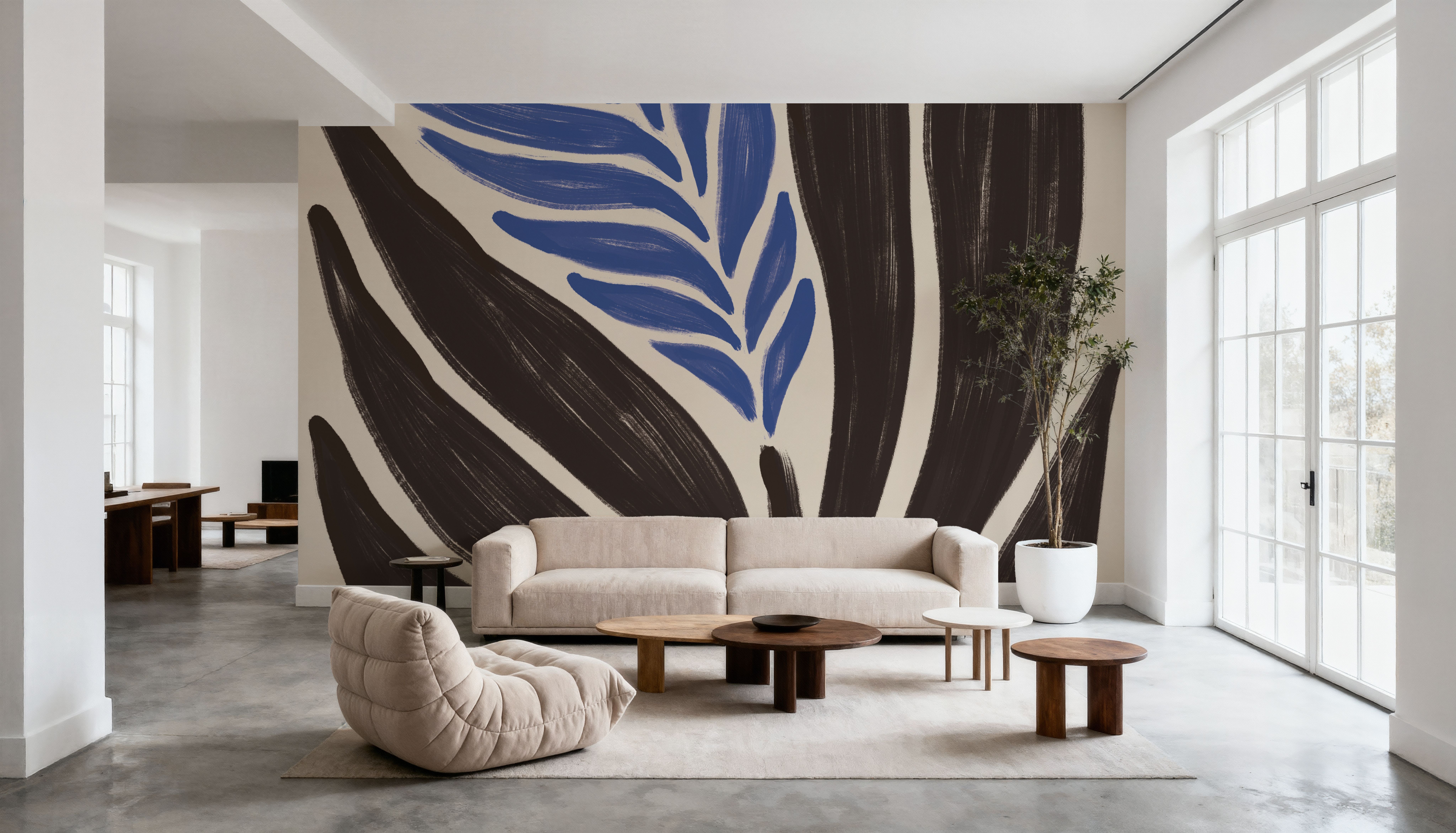 Simple Flowers II Blue