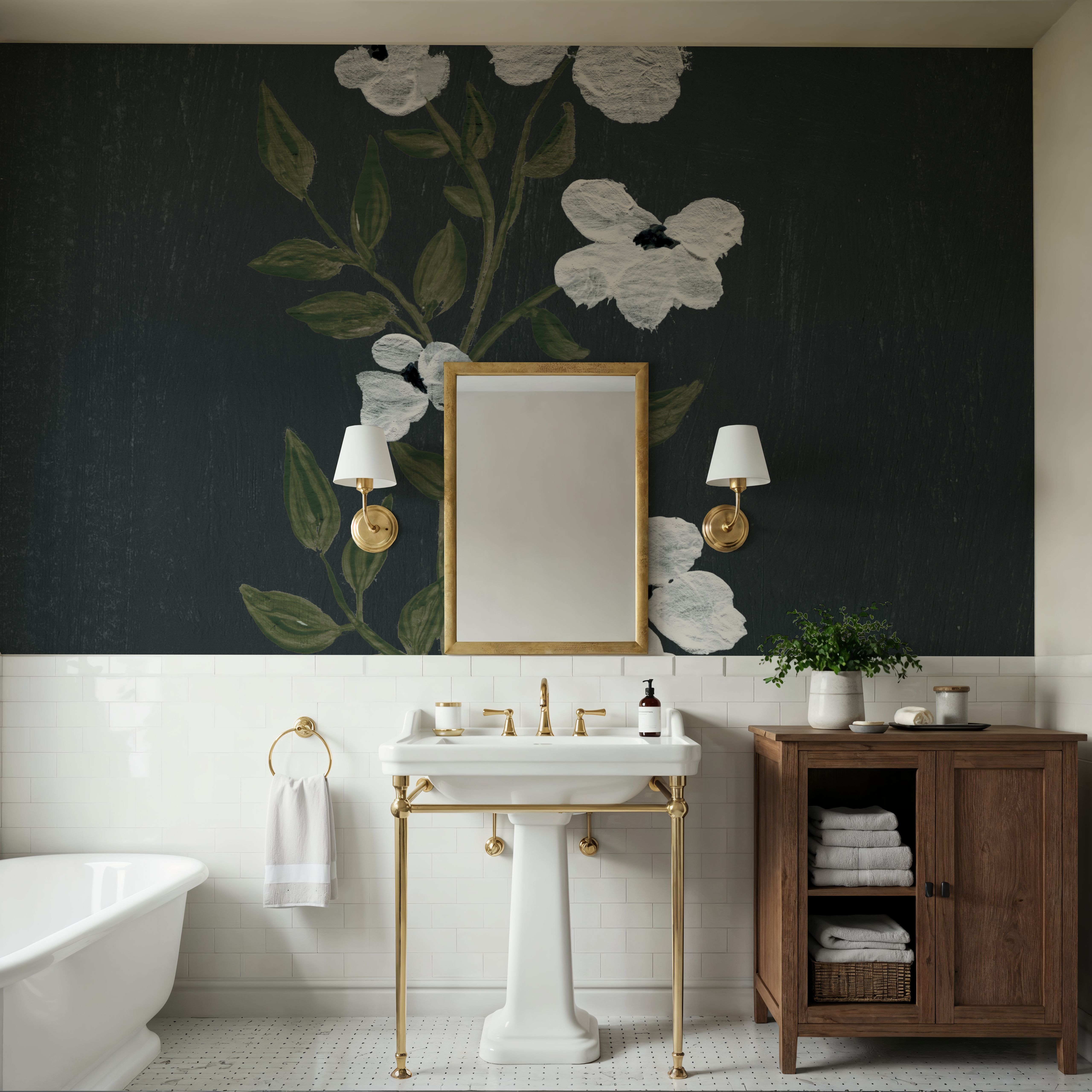 Pretty Little Flower III Black