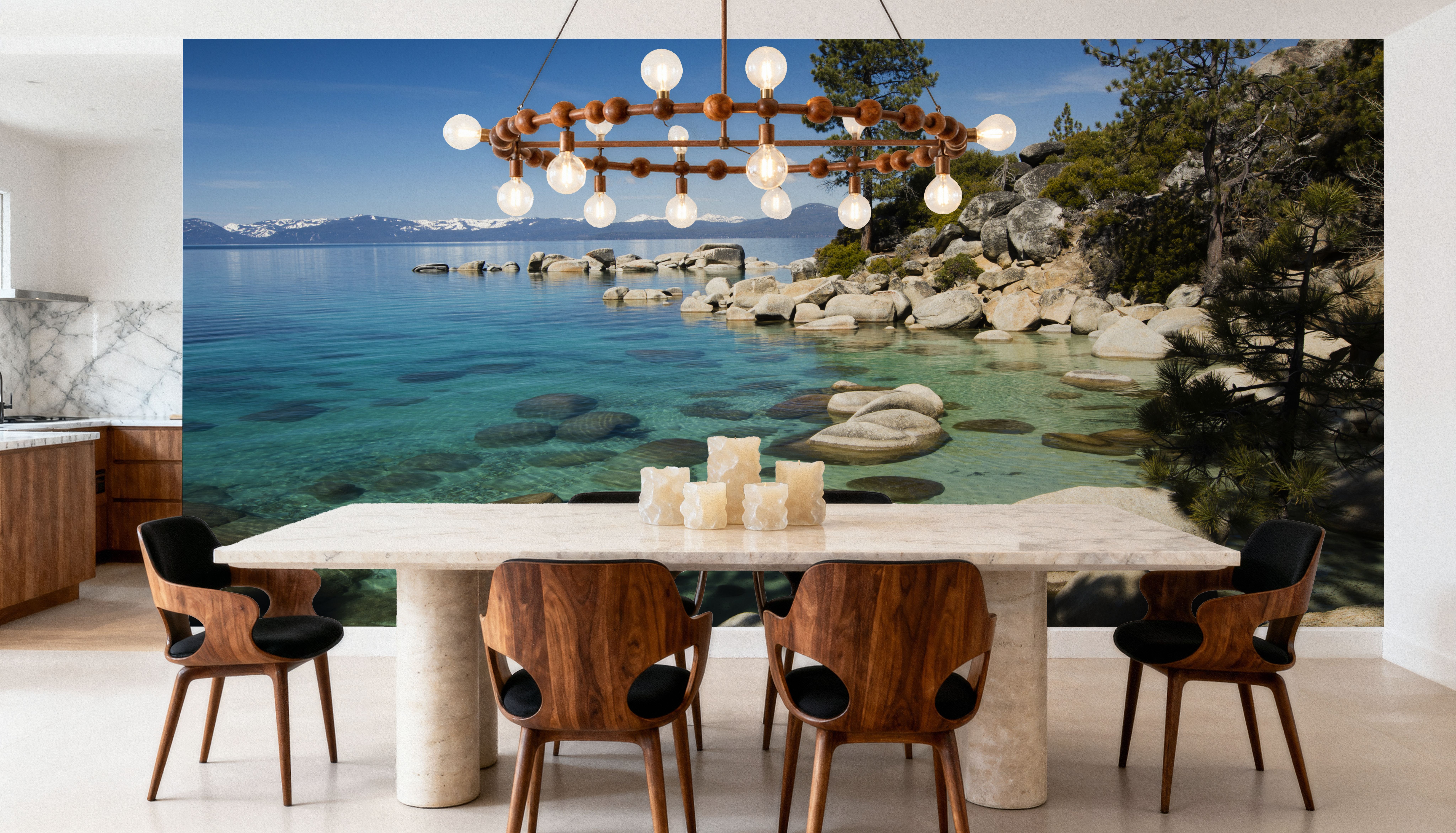 Mountain Lake Tranquility, Wallpaper