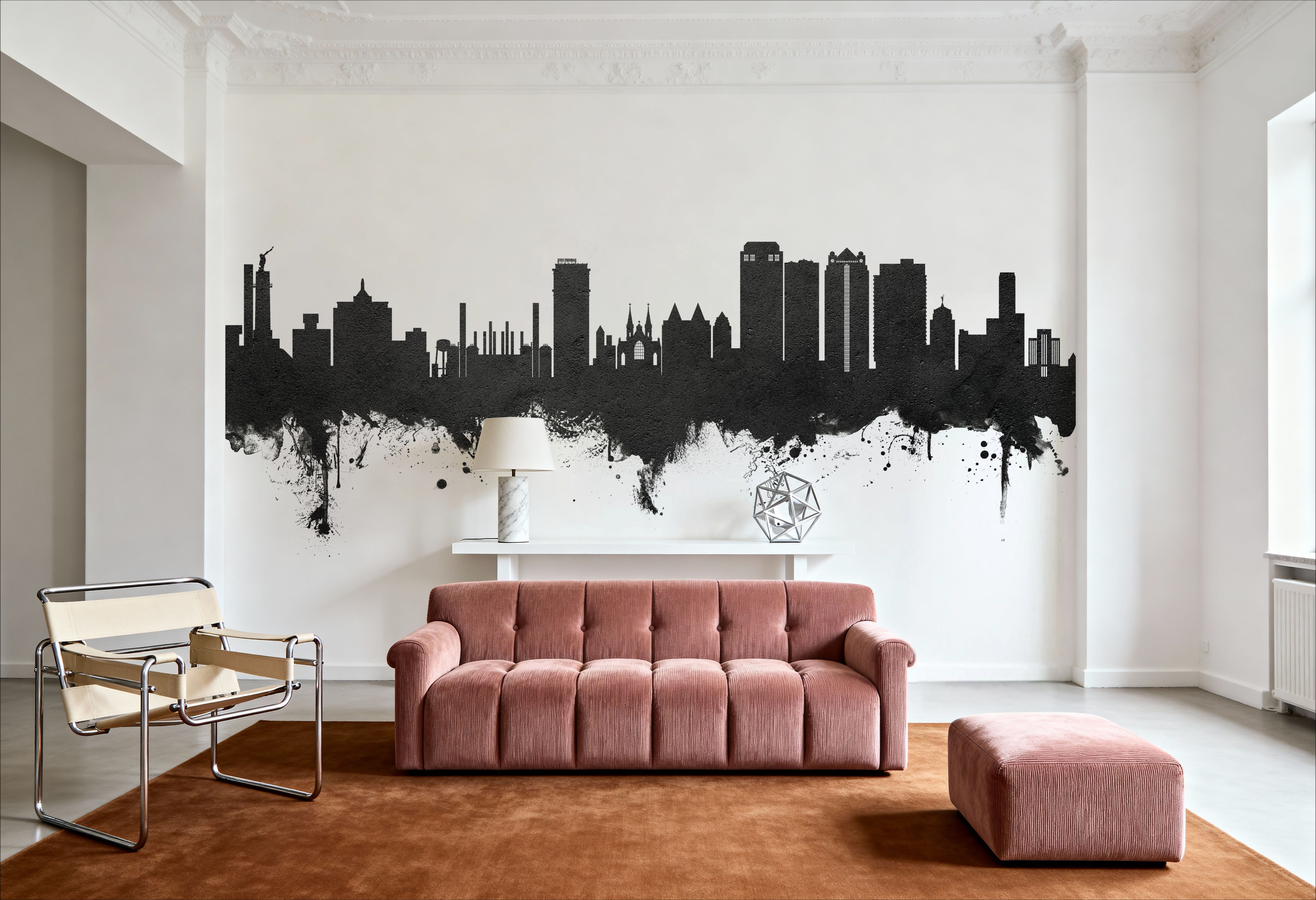 Birmingham Alabama Skyline Black & White