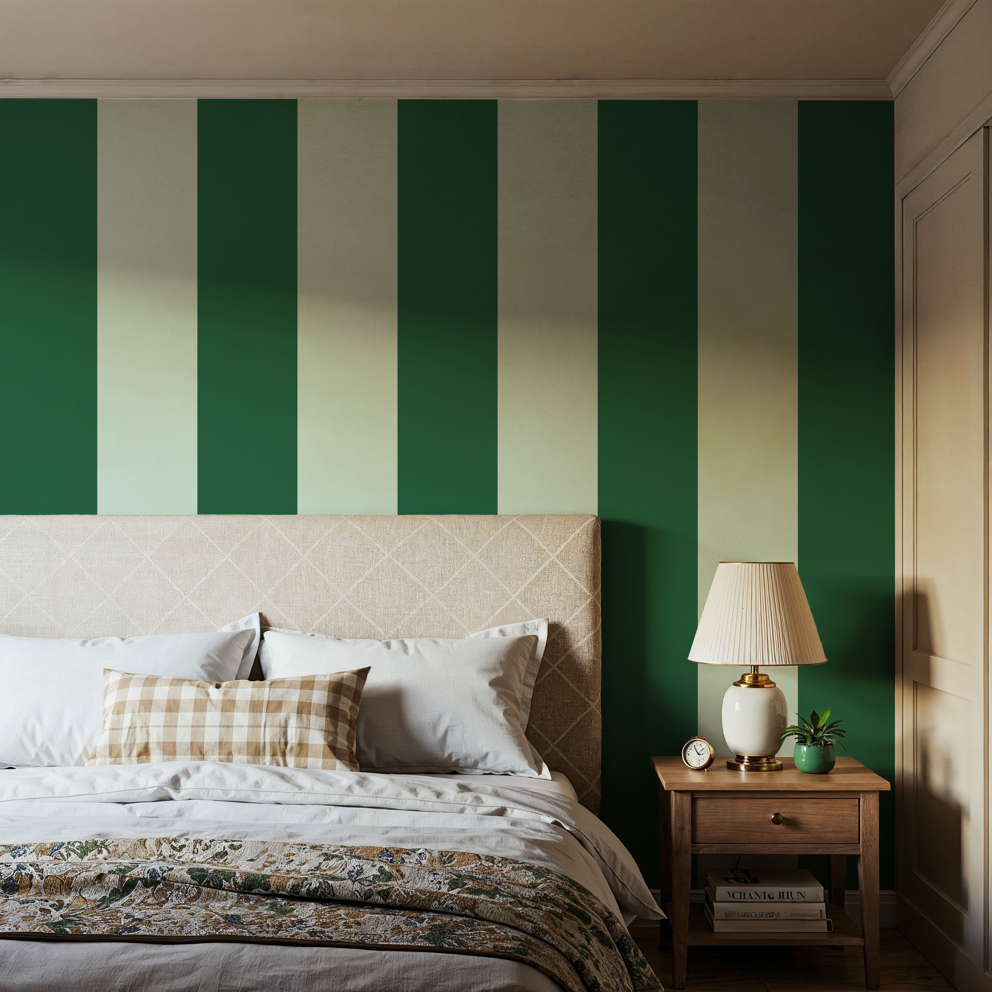 Circus Stripes, Green on Green