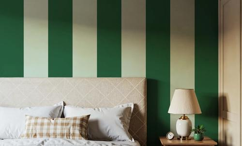 Circus Stripes, Green on Green
