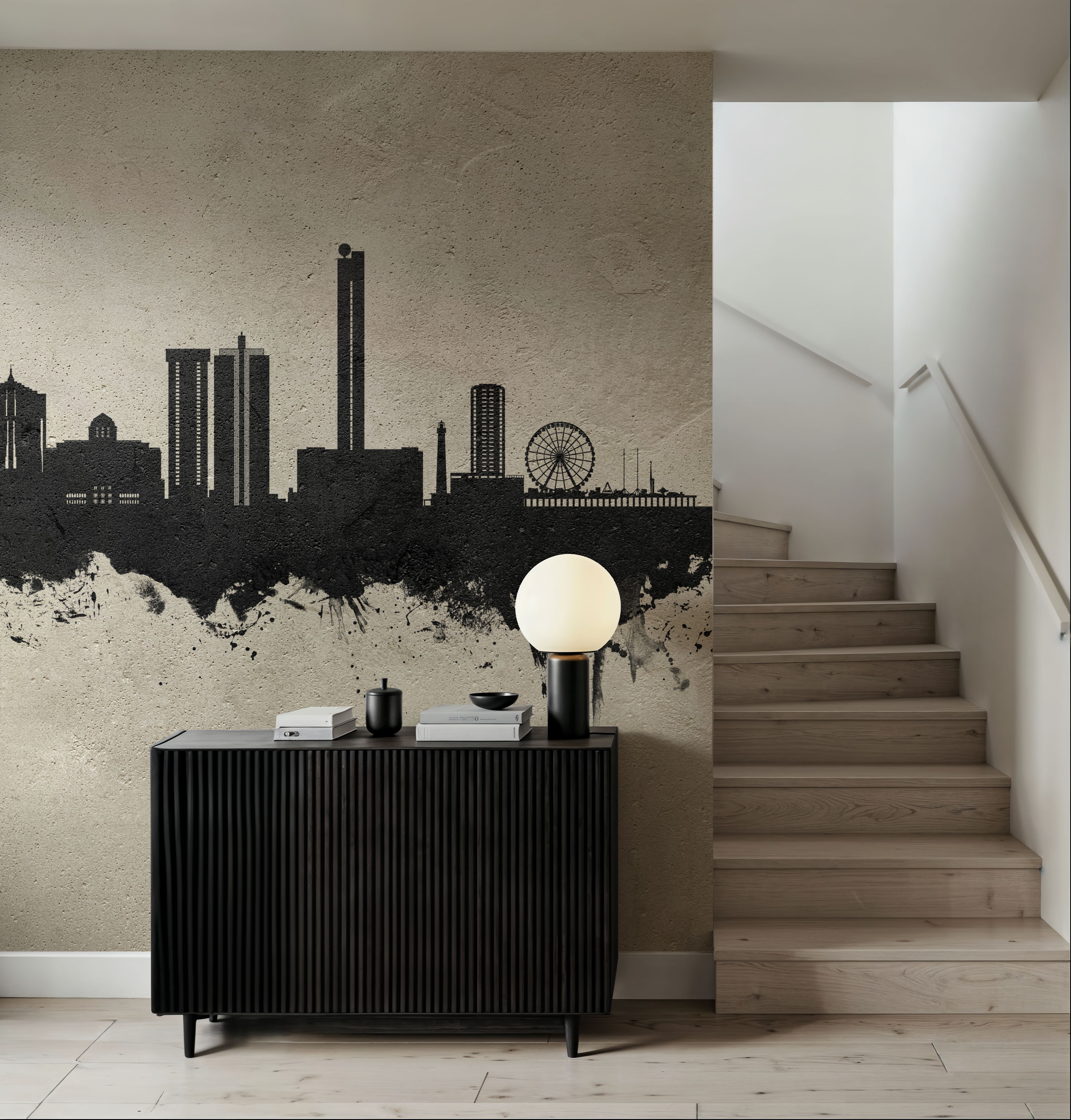 Atlantic City New Jersey Skyline Concrete