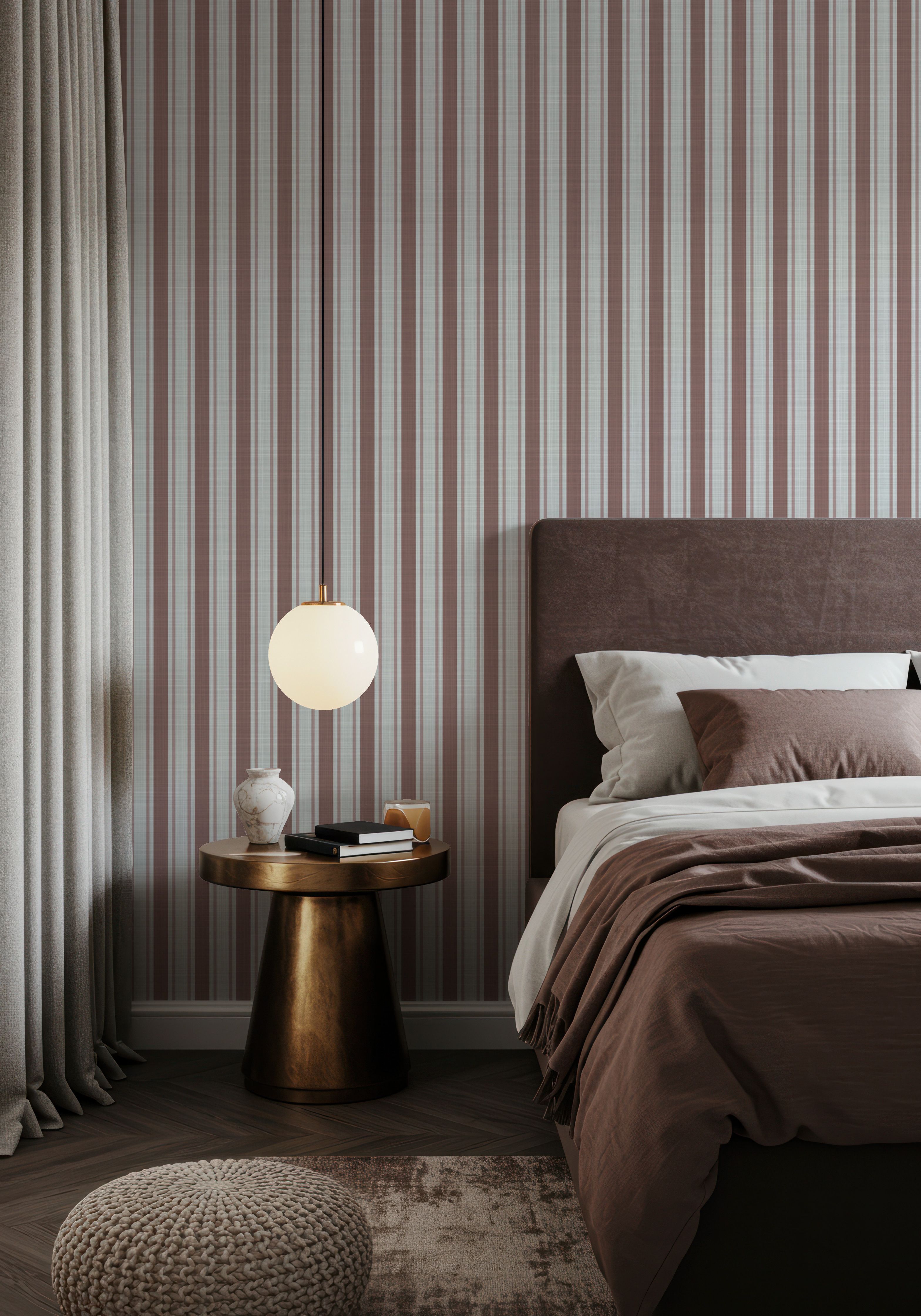 Les Andelys Vertical, Muted Red