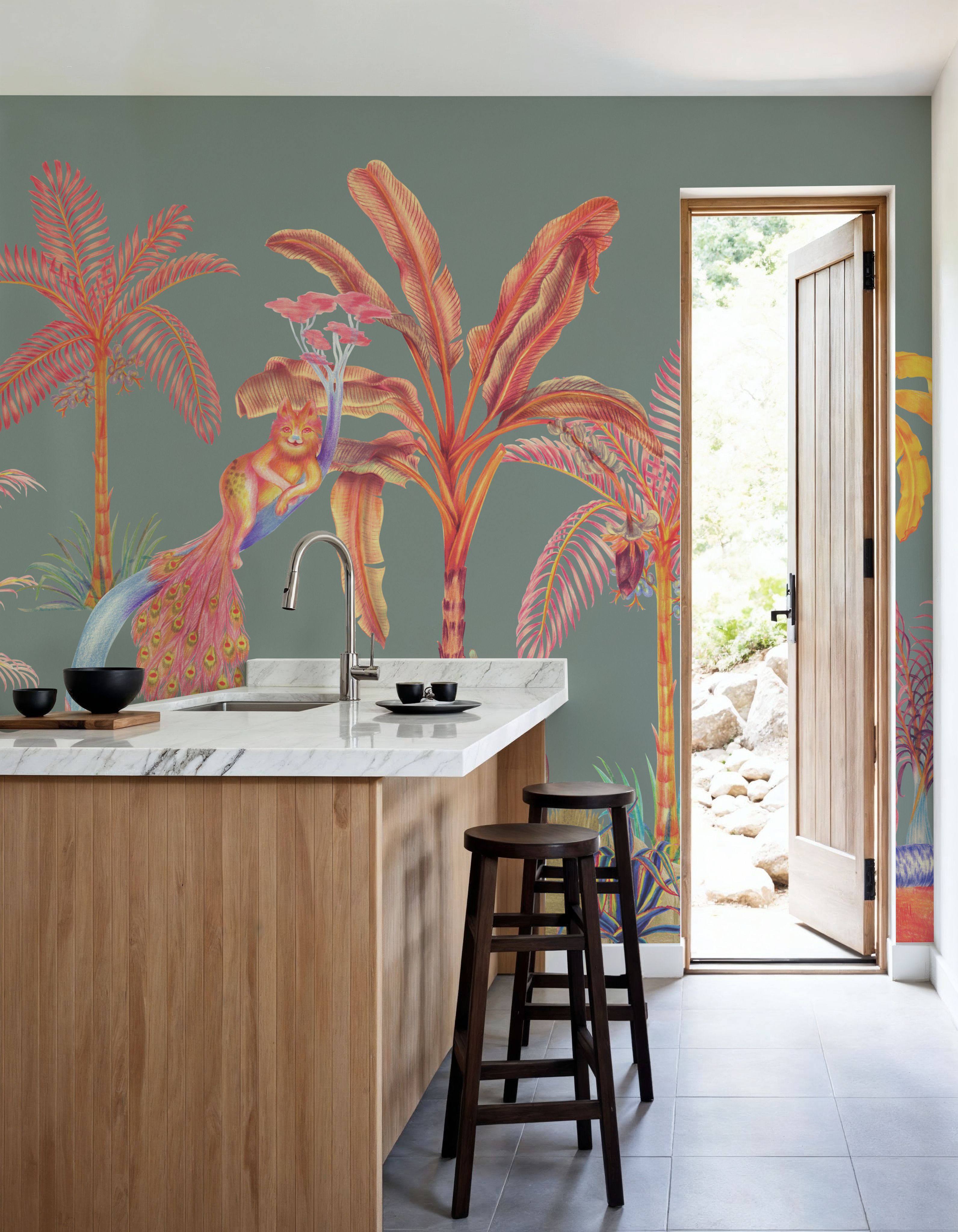 Colorful Jungle,  Seafoam